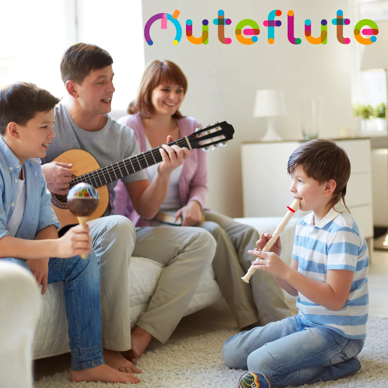 Papelivi Muteflute Premium-Dämpfer für Blockflöte (Hohner - Yamaha) in Blisterverpackung * Reduziert Schalldämmung (80%) oder komplett (100%) Ihre Flöte