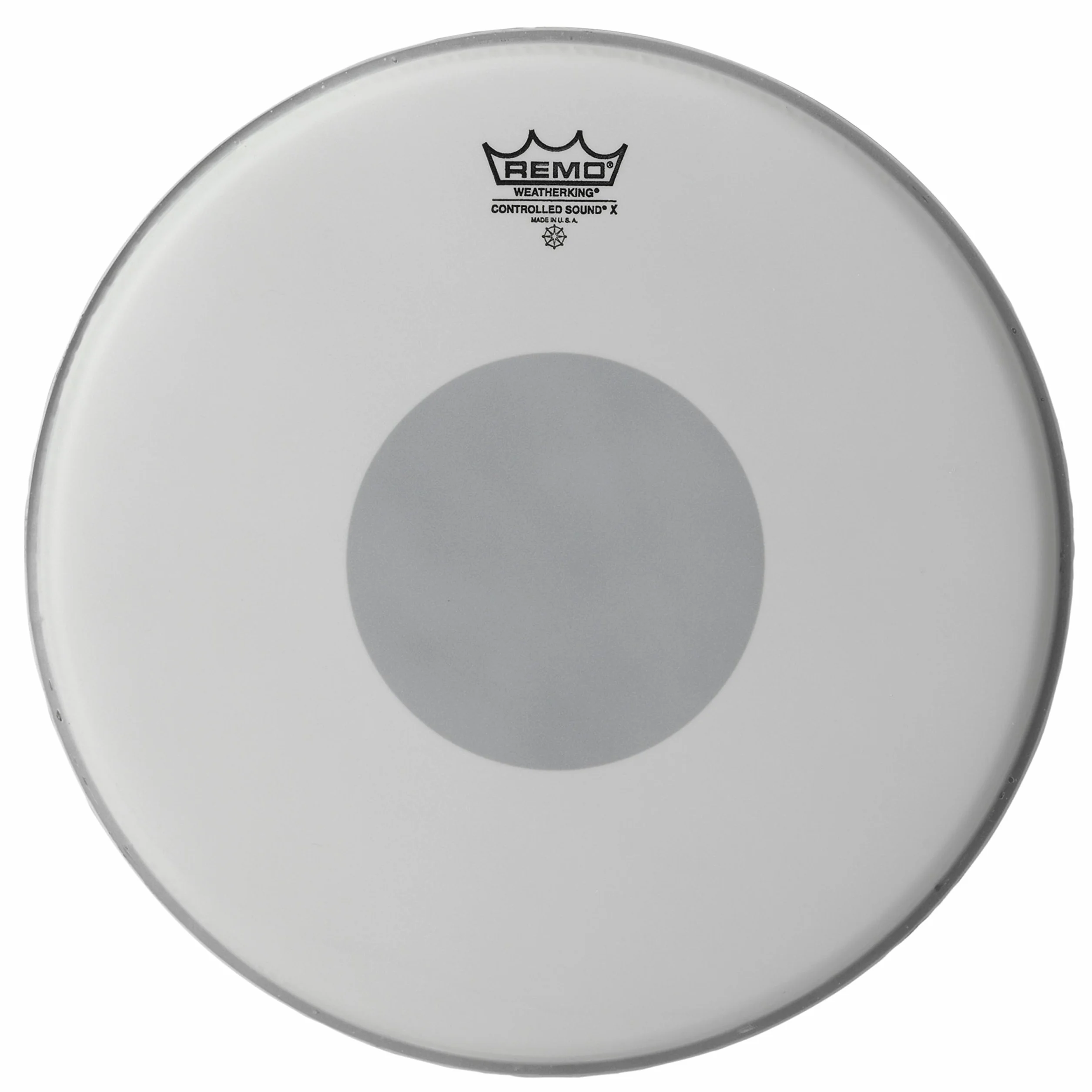 Remo Schlagzeugfell Controlled Sound X Weiß aufgeraut Black Dot auf Fellunterseite - 14" - CX-0114-10