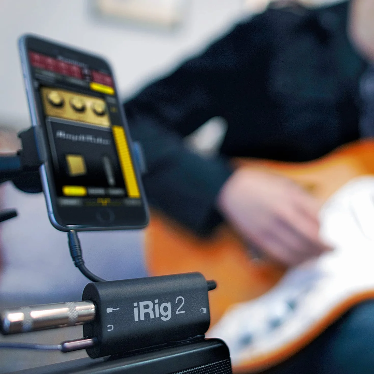 IK Multimedia P953 iRig 2 Gitarren-Schnittstellenadapter für iPhone, iPod Touch, iPad, Mac und Android