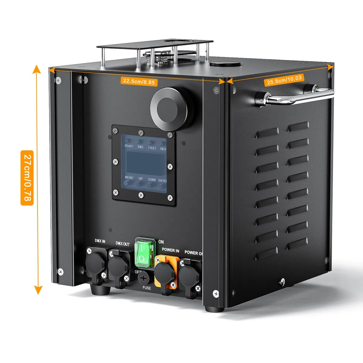 700W Wasserdicht Pyrotechnikmaschinen, Cold Spark Feuerwerksmaschine LCD Display d-mx512 BüHneneffekt Effekt Machine mit Fernbedienung für Bar Party Halloween Weihnachten Hochzeit, 1 Stück