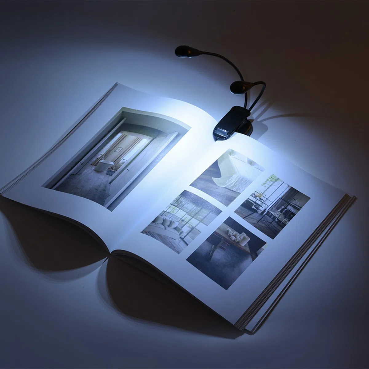 Wiederaufladbare Musikständer Licht, Clip auf Licht, optionale 6 LED- oder 8 LED -verstellbare Arme Licht (6 Lichter)