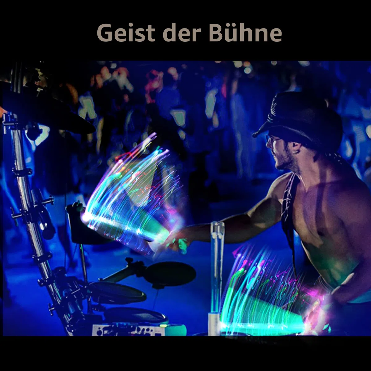 15 Farben LED Leuchten Trommelstock 5A, Beleuchtete Drumsticks