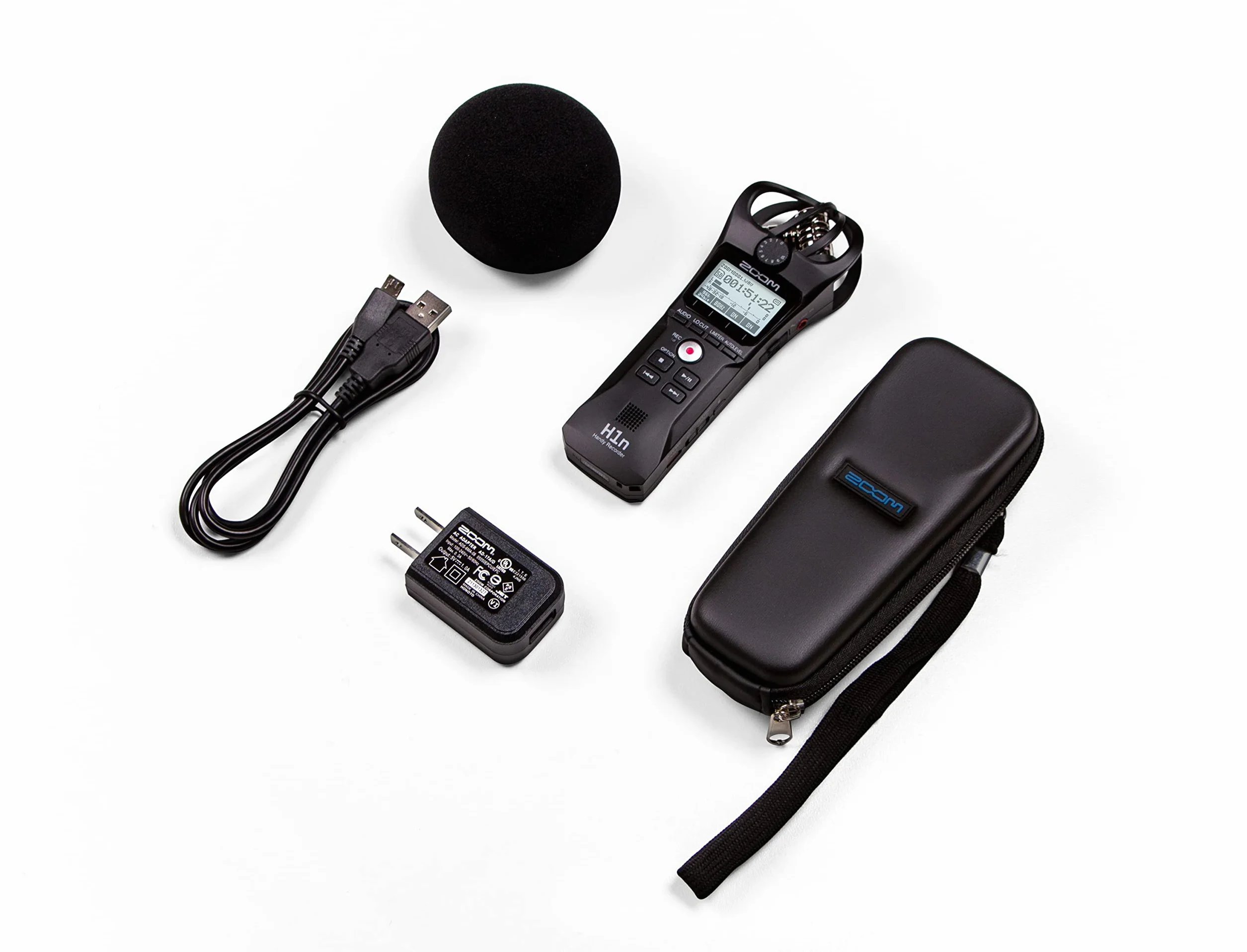 Zoom – H1n-VP Value Pack – Tragbarer 2-Spur-Recorder mit Zubehör – X/Y-Mikrofonpaar, usb – Schwarz