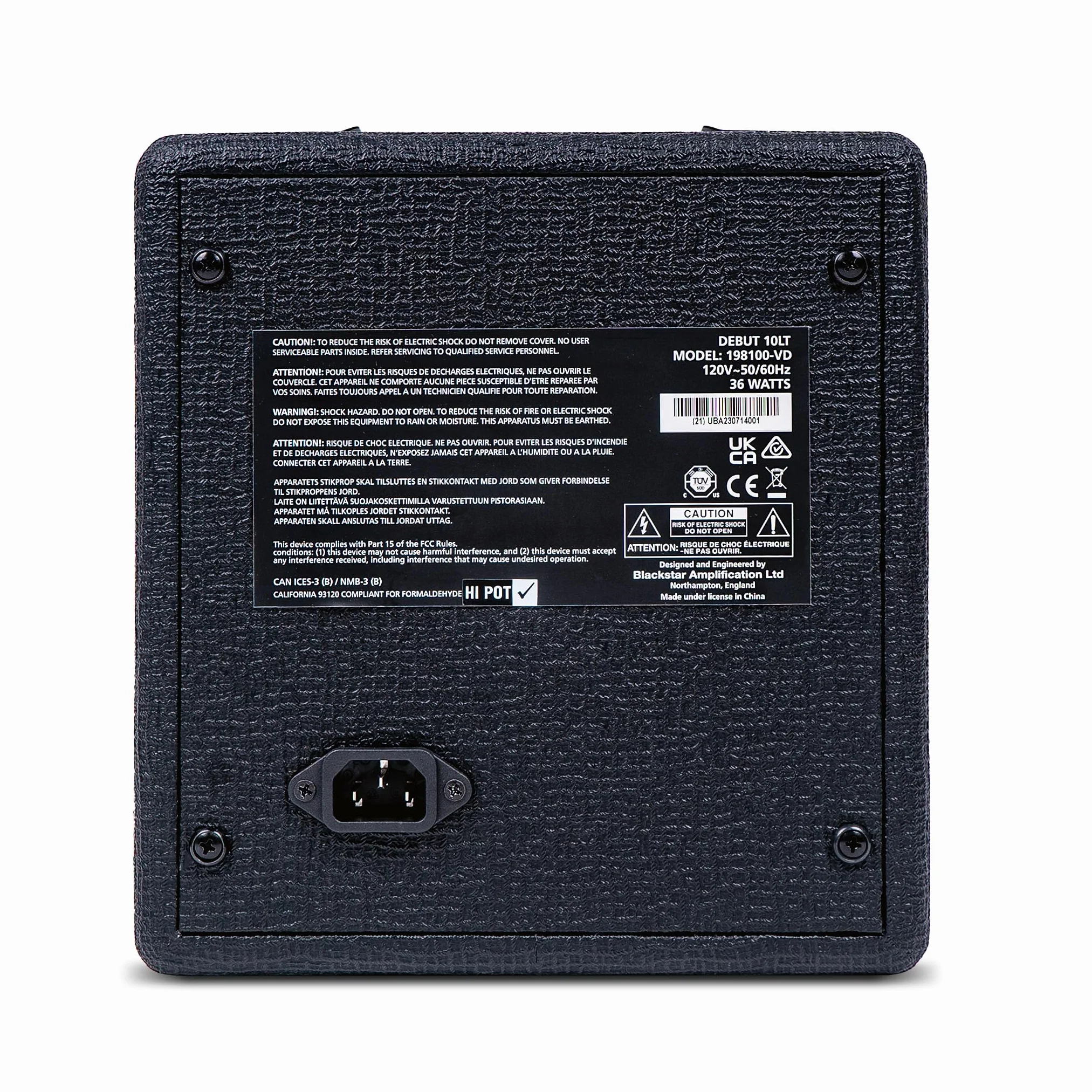 Blackstar Debut 10 LT E-Gitarren-Combo-Verstärker mit 10 Watt, perfekt für Anfänger, zum Üben zu Hause Lautstärke- und EQ-Regler, Audio-Eingang und emulierter Ausgang/Kopfhörer