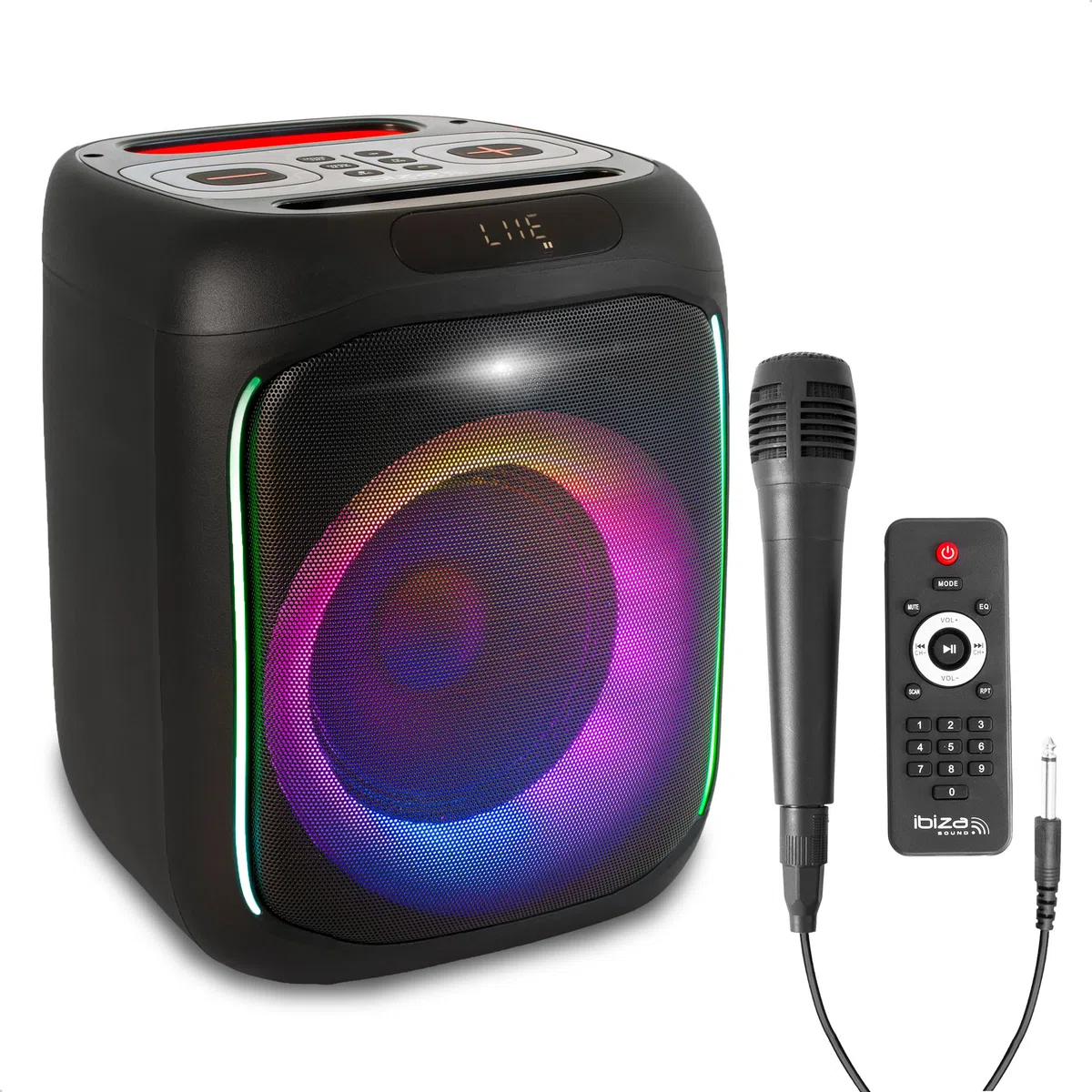 IBIZA CUBE180 AKKUBETRIEBENE LAUTSPRECHERBOX 180W TWS