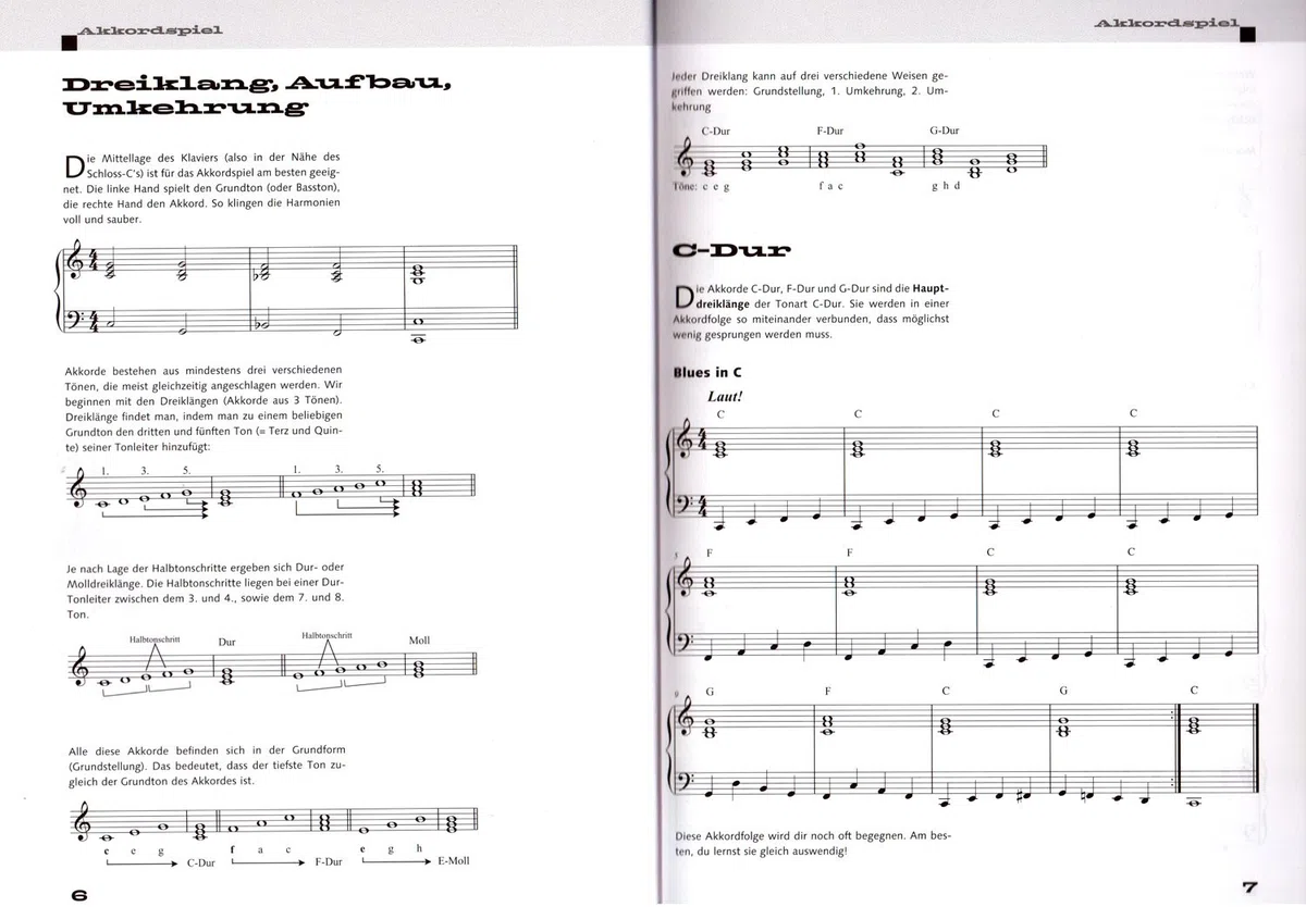 Rock Piano Bande 1 de Jürgen Moser - Bases du clavier de jeu dans le Pop et Rock - professionnelle avec et coloré Cœur Note Pince