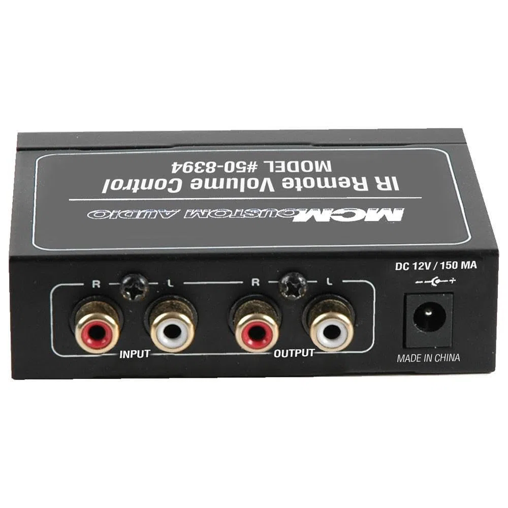 Line Level Volume Control Box, Remote Audio Controller for TV and DVD Players, RCA Input/Output