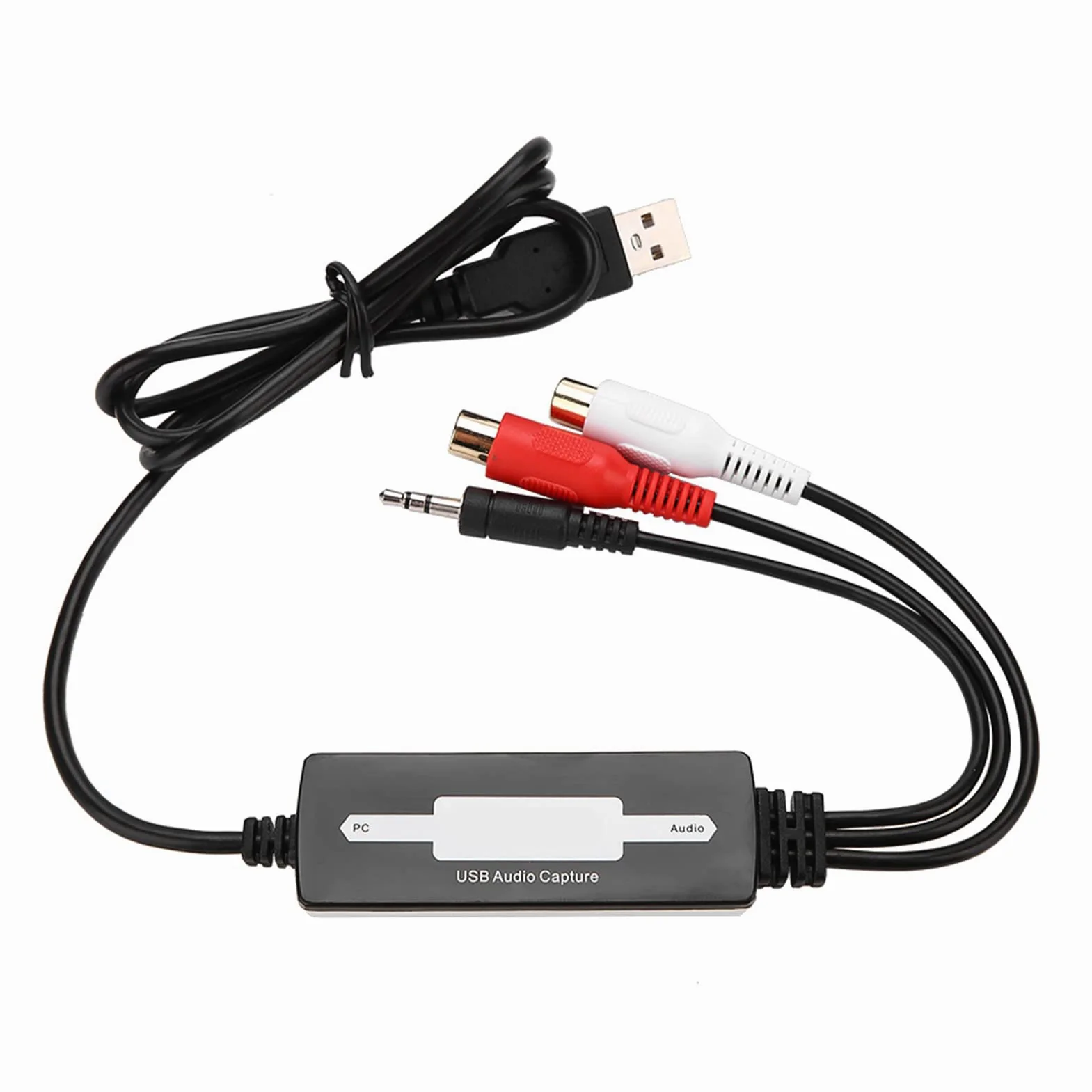 Cryfokt USB-Adapter-Aufnahmegerät Zum Digitalisieren von Musik für Musikbegeisterte