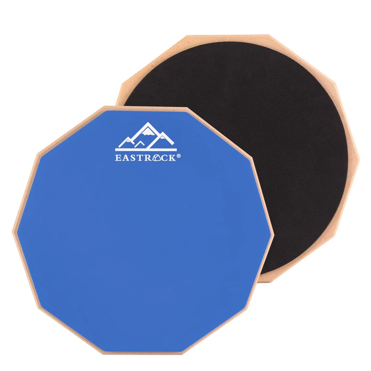 EASTROCK Übungs Drum Pad mit Leisen Drum-Pads Snare Übungs Drum Pad mit Drum Pad Aufbewahrungstasche für 12-Zoll Anfänger Übungs Drum Pad Leises Drumpad Set mit Drumsticks(Blau)