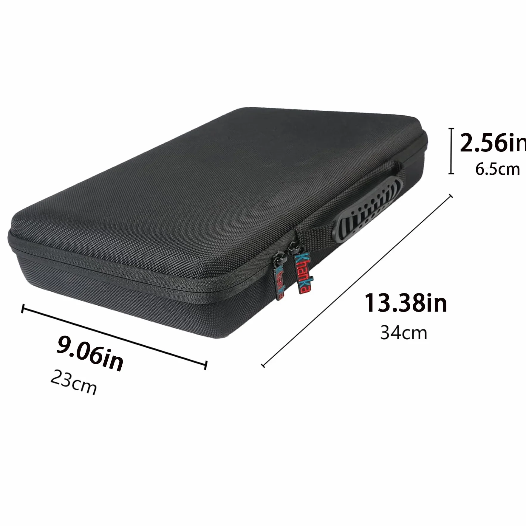 Khanka Tragetasche Hülle für AKAI Professional MPK Mini MK3/ MKII MK2/Mini Play Portables 25 Tasten USB MIDI Keyboard Etui Case.(mit weichem Schaum)