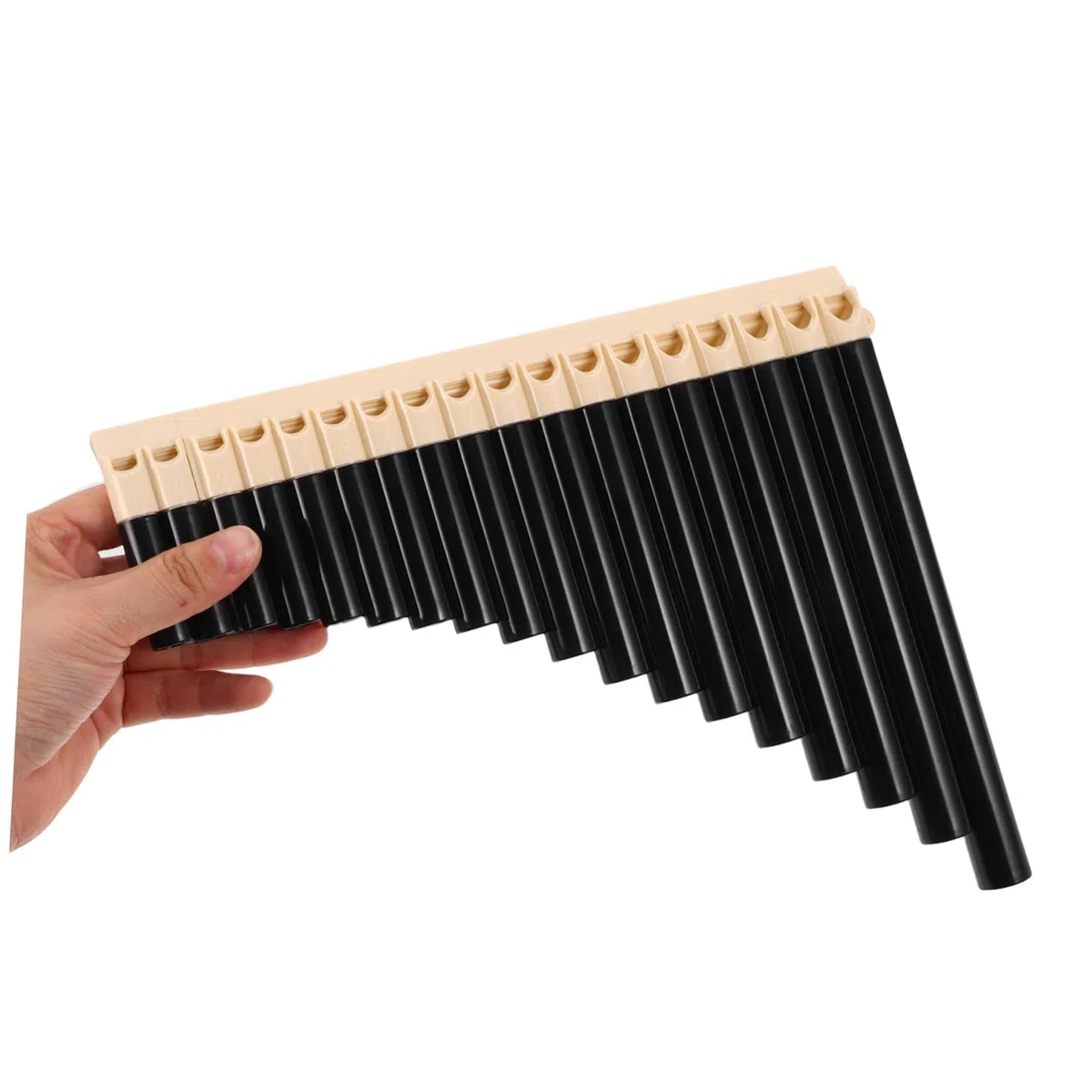 Panflöte Traditionell Zum Lernen Und Üben Für Anfänger Schüler Tragbar Als Musical Instrument Mit Mundstück Aus Plastik Als Pfeife Für Schulaufführungen Und Musikinstrumente