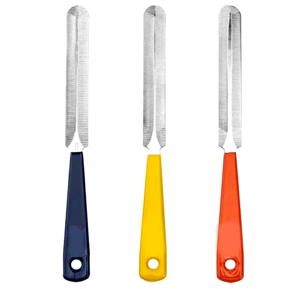 3-teiliges Gitarrensattelfeilen-Set, Edelstahl-Gitarrenfeile, Gitarrensattelfeilen, Bund-Set, Nagelabzieher, Reparaturwerkzeug für Gitarre, Bass
