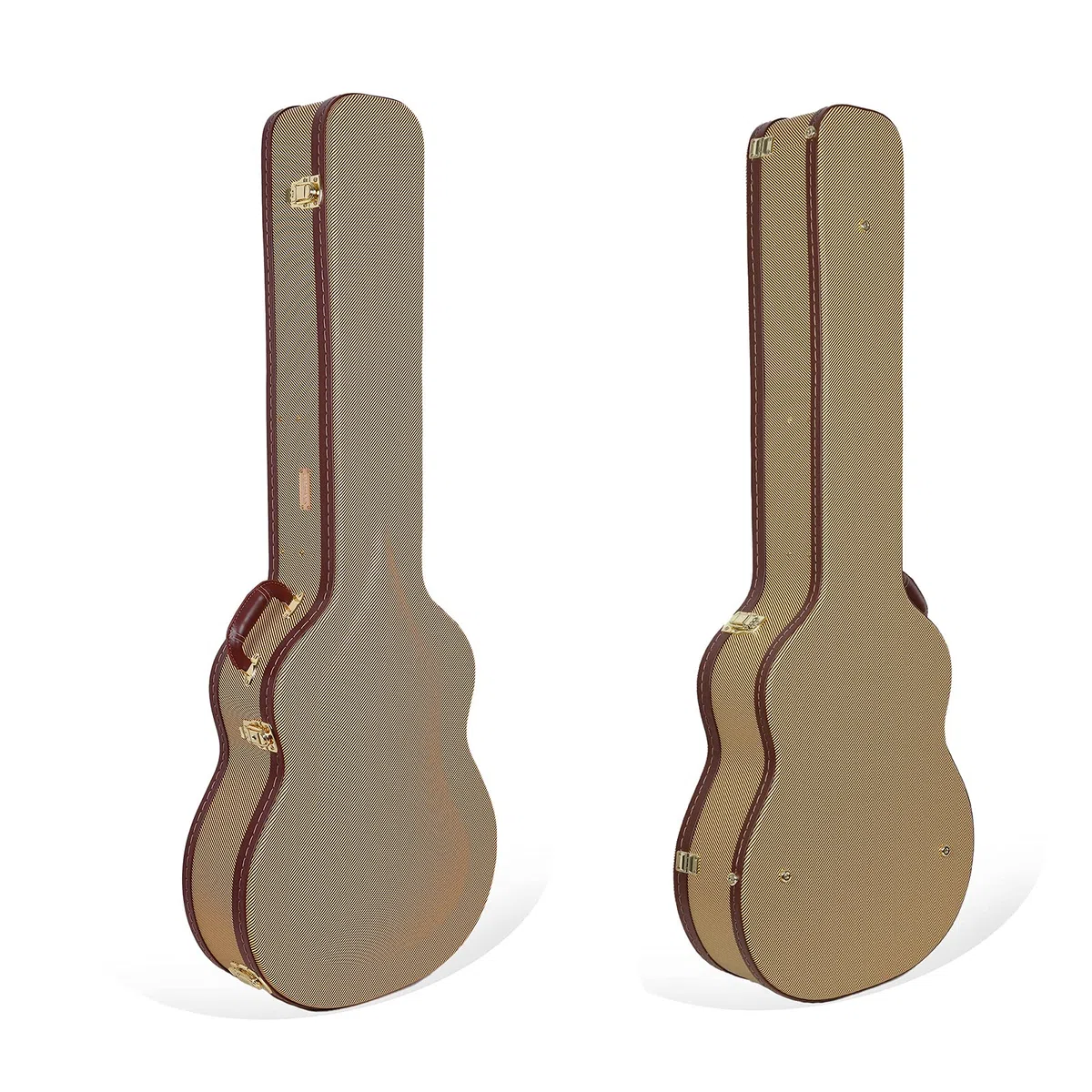 Crossrock Étui en Bois Pour guitares Basses acoustiques, vinyle Tweed (CRW620ABTW)
