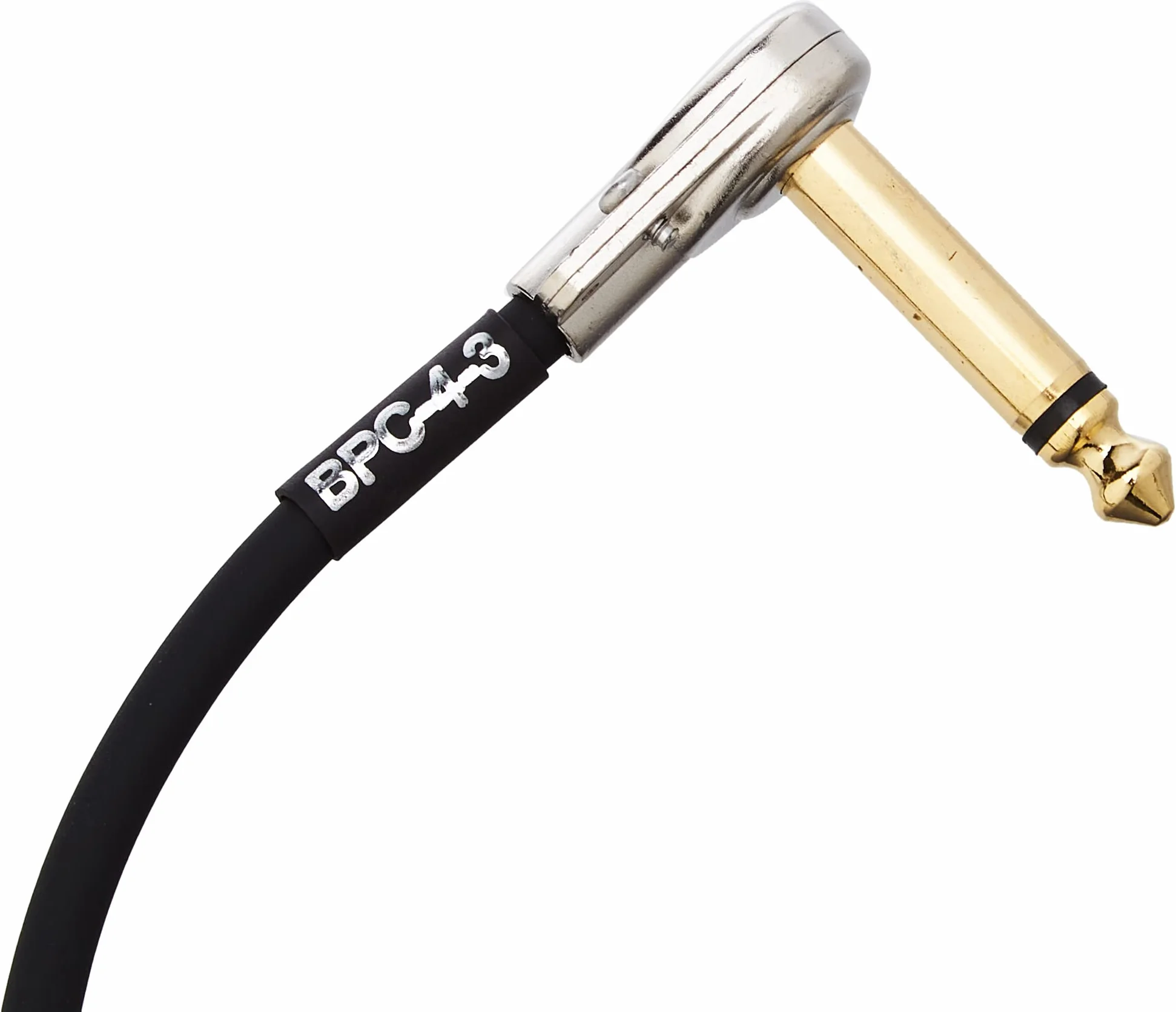 BOSS BPC-4-3 – 3er-PACK, Länge: 10 cm – Platzsparendes Patch-Kabel für Pedale mit schlanken Pancake-Steckern