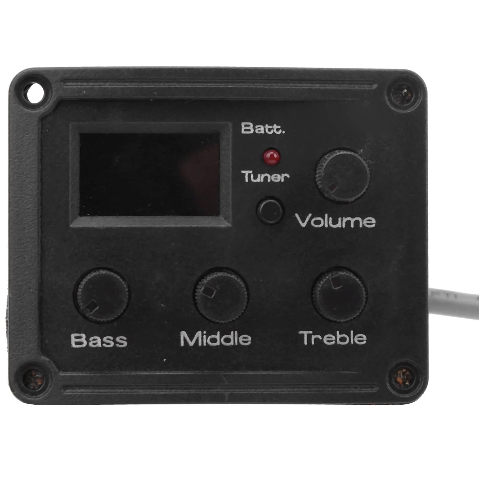 Ukulele Pickup System, 3-Band-Equalizer mit LED-Display und Lautstärkeregler, Tonabnehmer für Musiker auf Bühne Studio und Heimgebrauch
