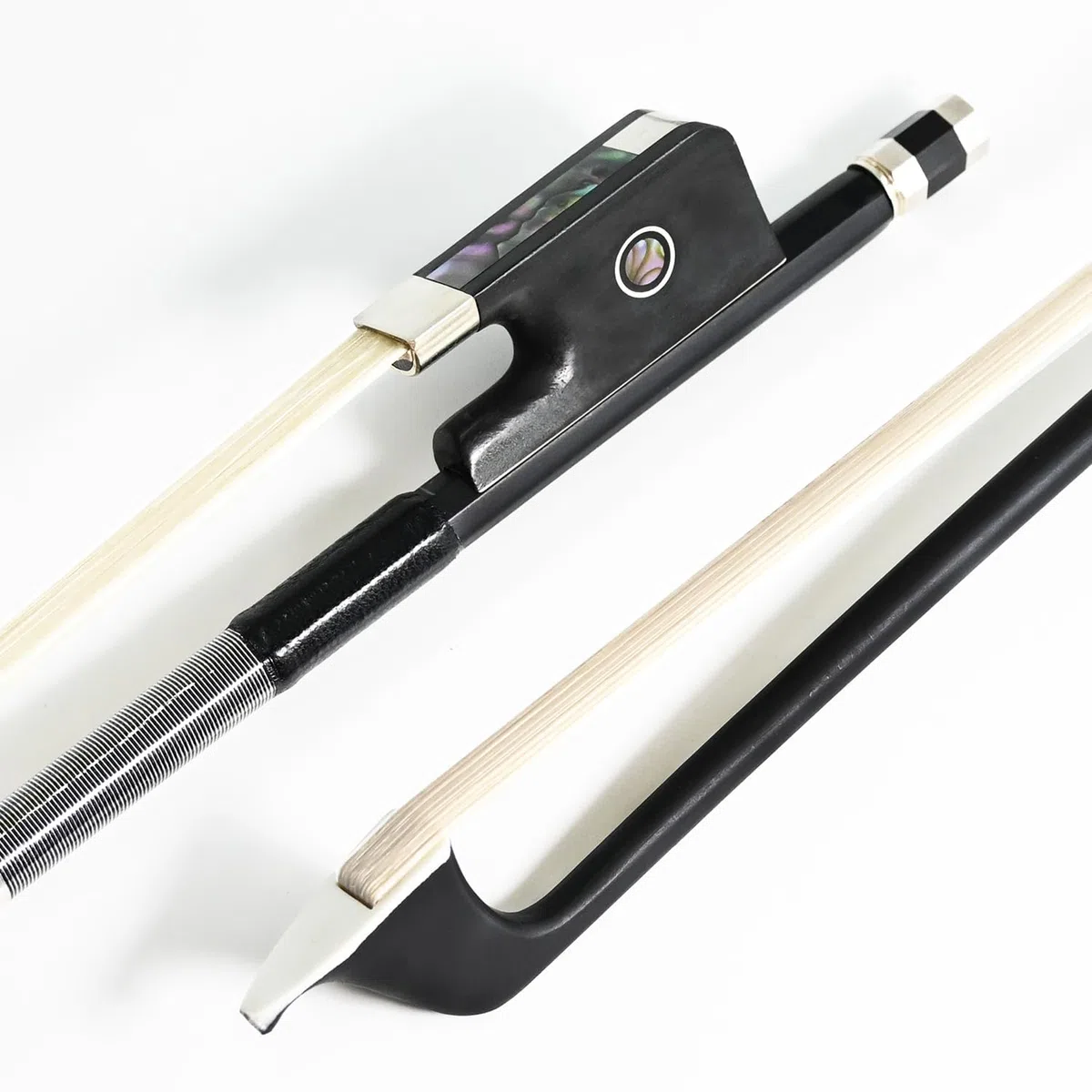 Kohlefaser Cello Bogen Cellobogen Karbonbogen Pernambuco Performance Tiefer und kraftvoller Klang schwarze Farbe Neue 1/4 Größe Art Nr. 100C