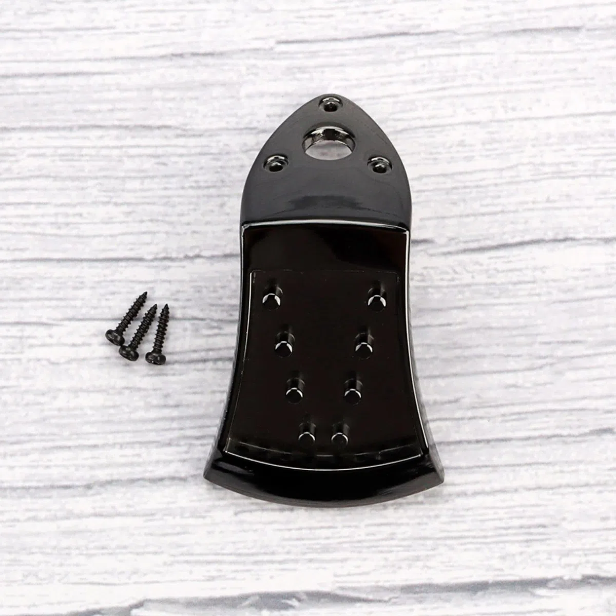 8 Saiten Mandoline Saitenhalter Metall Dreieckig Mandoline Saitenhalter mit Montagezubehör Musikinstrument-Zubehör