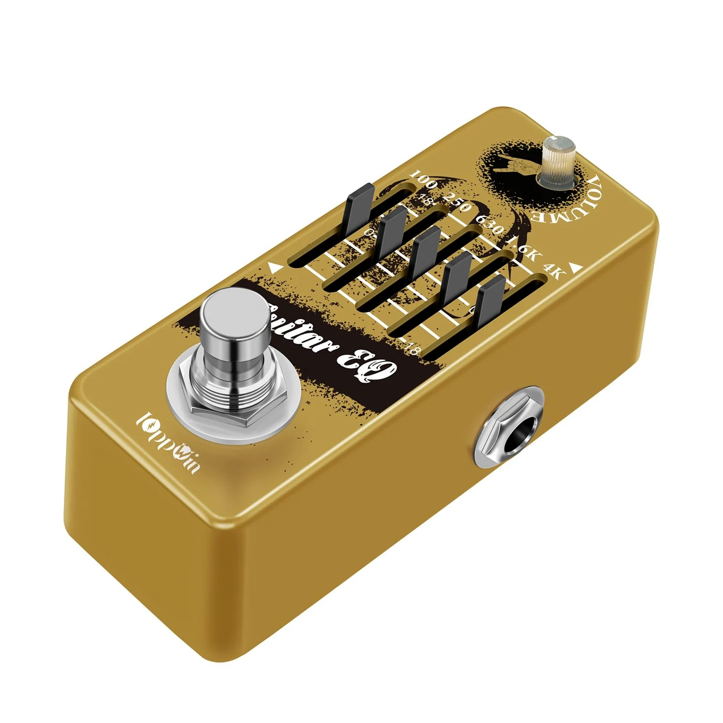 Gitarrenpedale, 5-Band Guitar Graphic Equalizer Pedal mit Master Level Control - True Bypass & Metal Shell