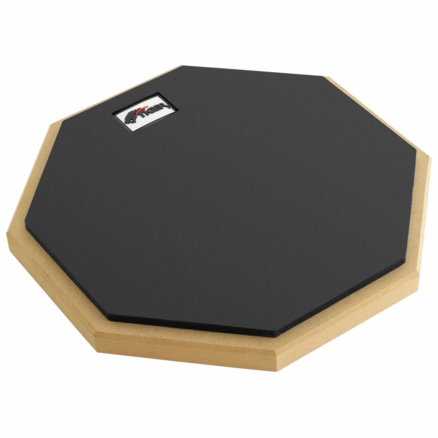 TIGER TDA4-10 Drum Übungs-Pad mit Tragetasche - für Tisch oer Ständer montierbar | Inklusive Tragetasche, für den Schreibtisch oder Ständer montierbar