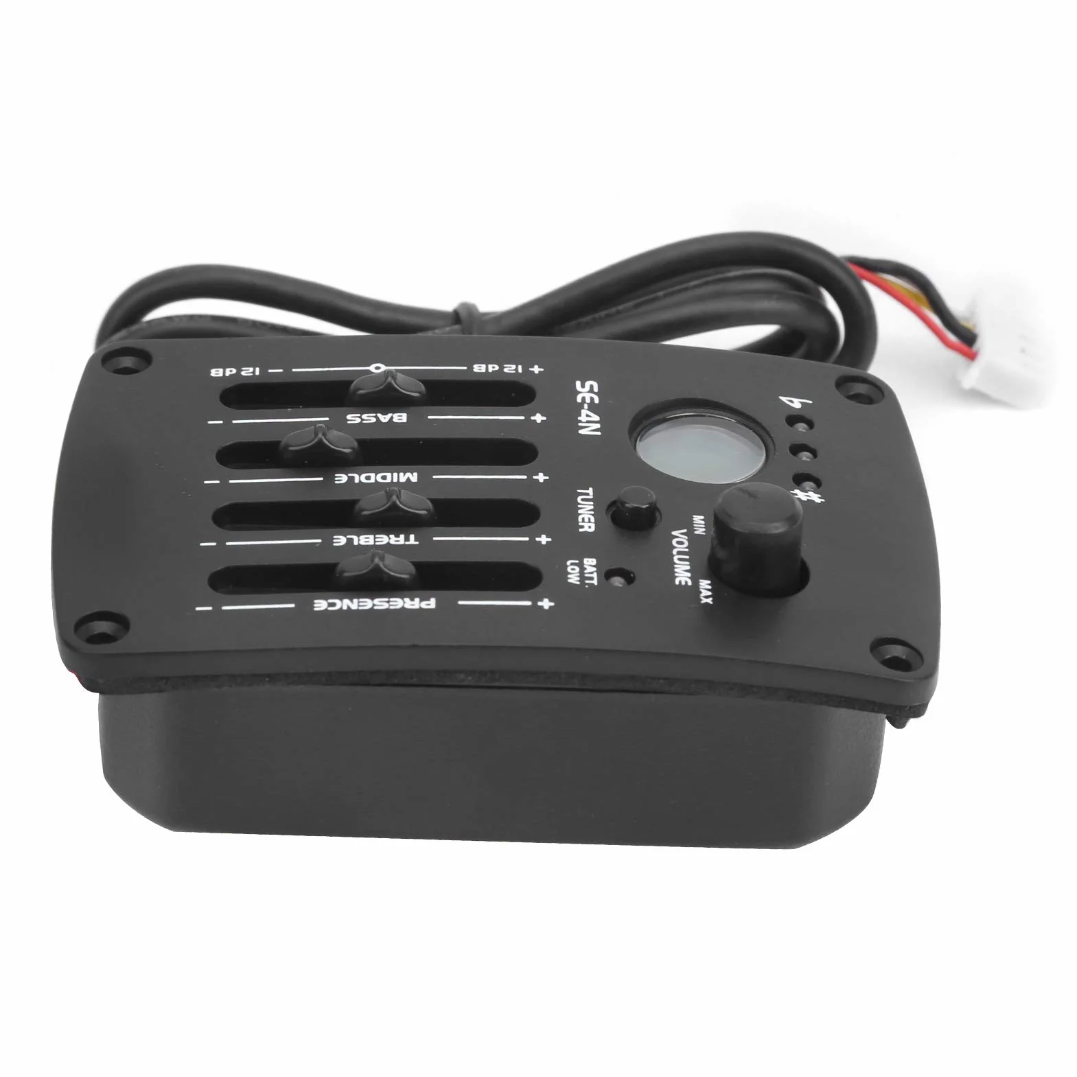 CHICIRIS EQ Equalizer Pickup SE-4N für Klassische Folk-Gitarren mit Bass-, Mitteltöner- und Höhenkontrollknöpfen [geeignet für Gitarrenspieler]