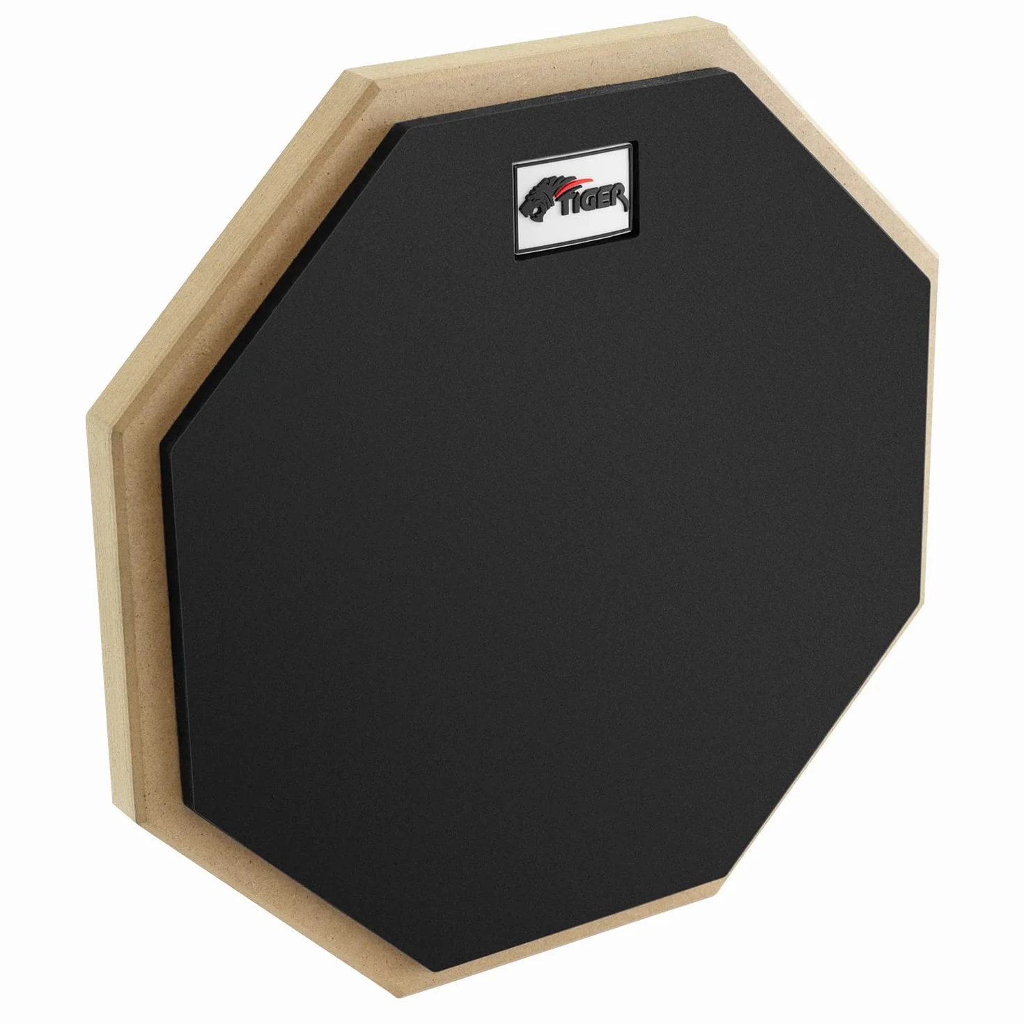 TIGER TDA4-10 Drum Übungs-Pad mit Tragetasche - für Tisch oer Ständer montierbar | Inklusive Tragetasche, für den Schreibtisch oder Ständer montierbar