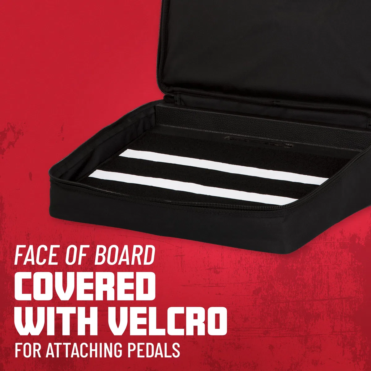 Gator Cases Pedalboard 42 x 30 cm mit Tragetasche – Effektboard für Gitarristen & Bassisten – Aluminium, leicht & robust – inkl. Klettband & Kabelmanagement (Modell GPTBLACK)