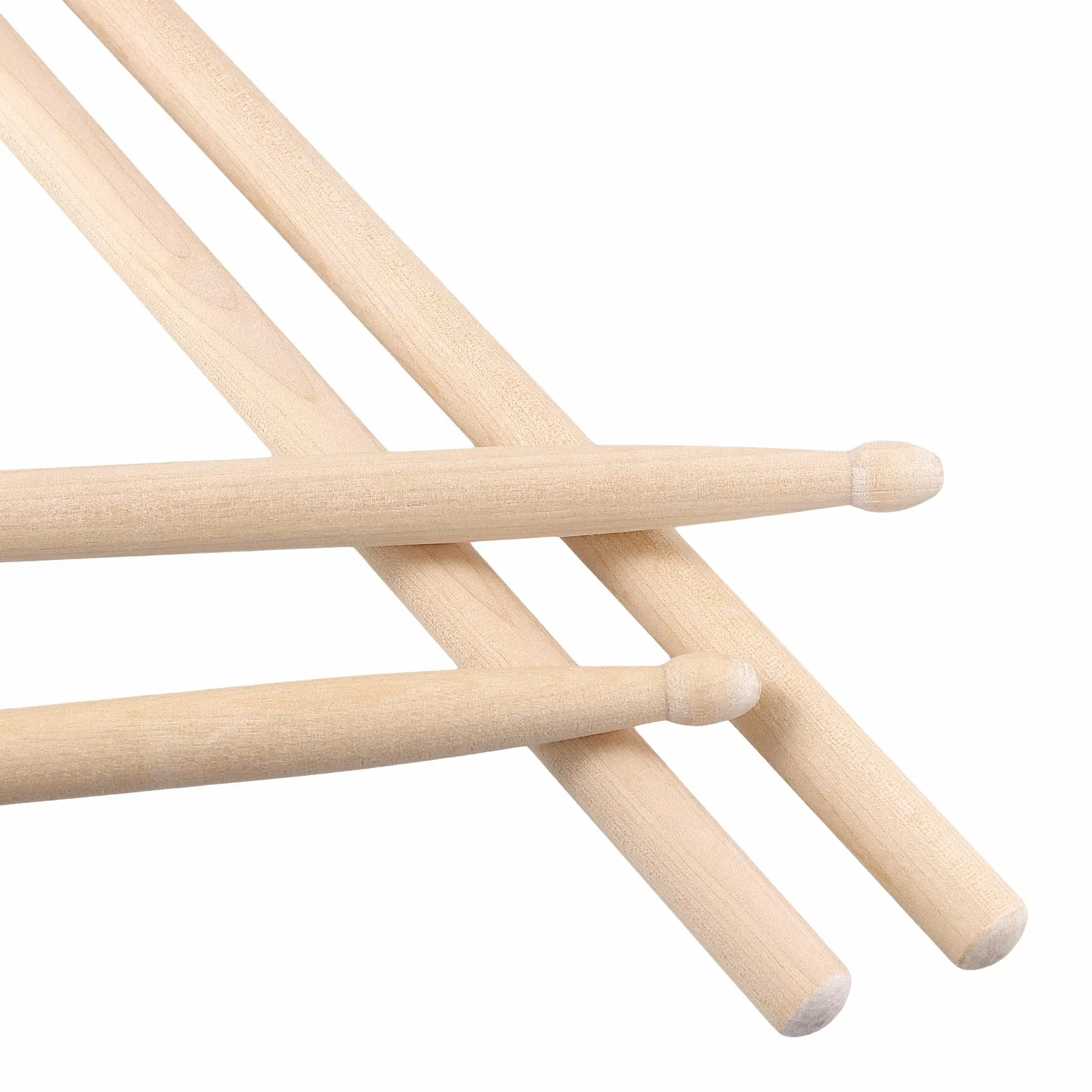 FUNSUEI 20 Paar 5A Trommelstöcke Holz, Ahornholz Holzspitze Drumsticks für Fachleute, Anfänger