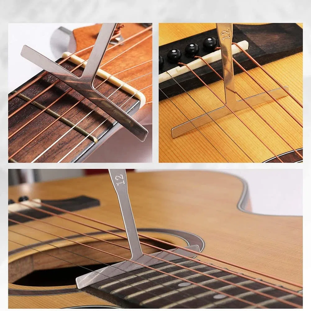 PRATYAHARA 45 StüCke Gitarren Reparatur Wartungs Werkzeug Satz mit Tragetasche GroßEs Pflegeset mit Werkzeugen für Akustikgitarren Elektrisch Gitarren