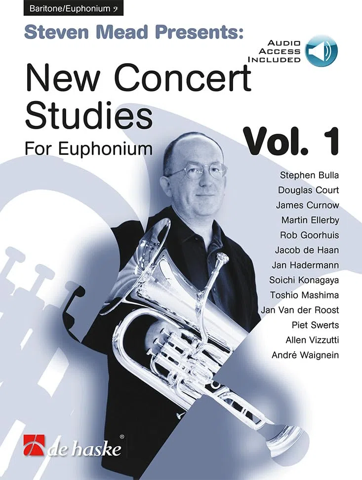 Steven Mead Presents: New Concert Studies 1-Bariton oder Euphonium (Bassschlüssel)-BOOK+AUDIO-ONLINE