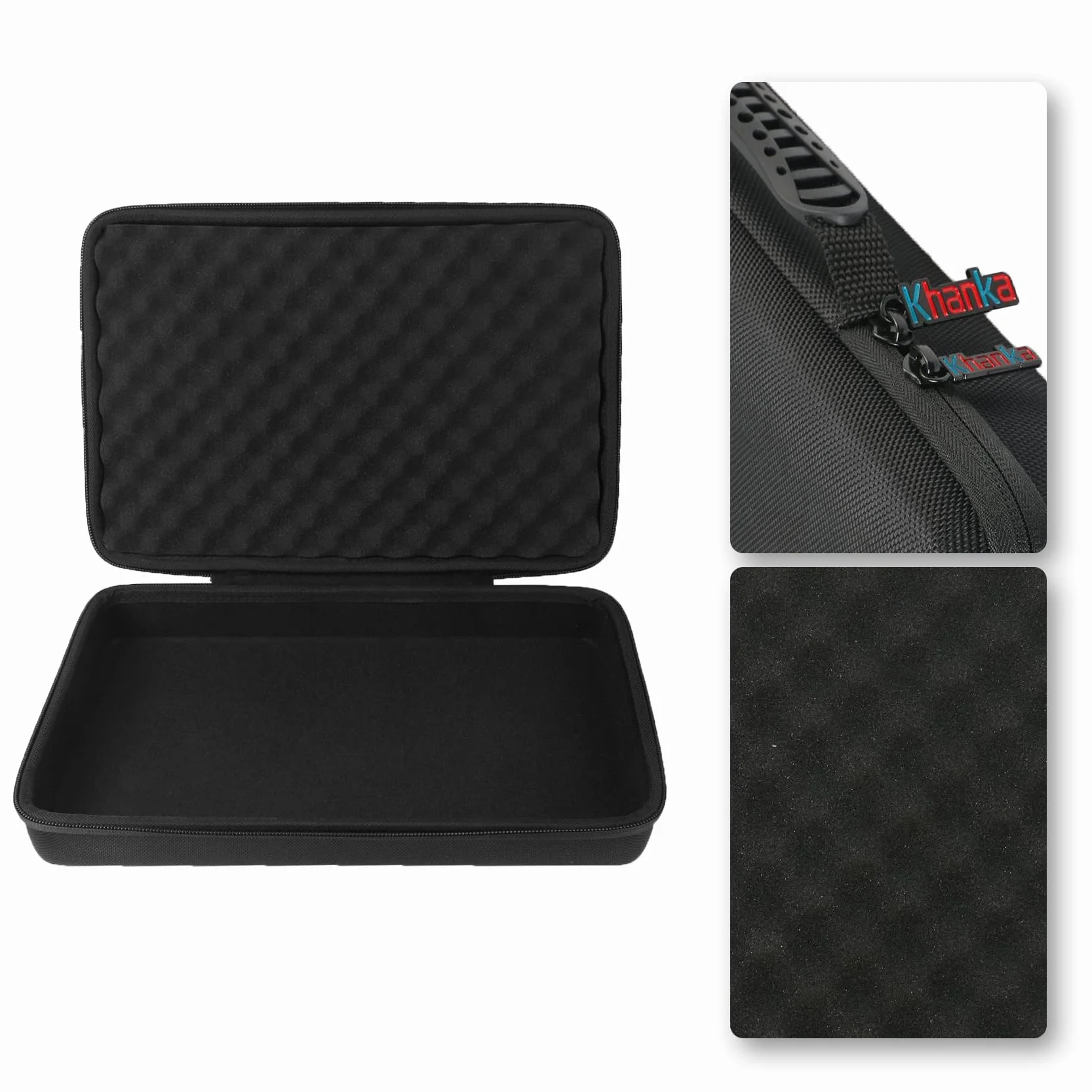 Khanka Tragetasche Hülle für AKAI Professional MPK Mini MK3/ MKII MK2/Mini Play Portables 25 Tasten USB MIDI Keyboard Etui Case.(mit weichem Schaum)
