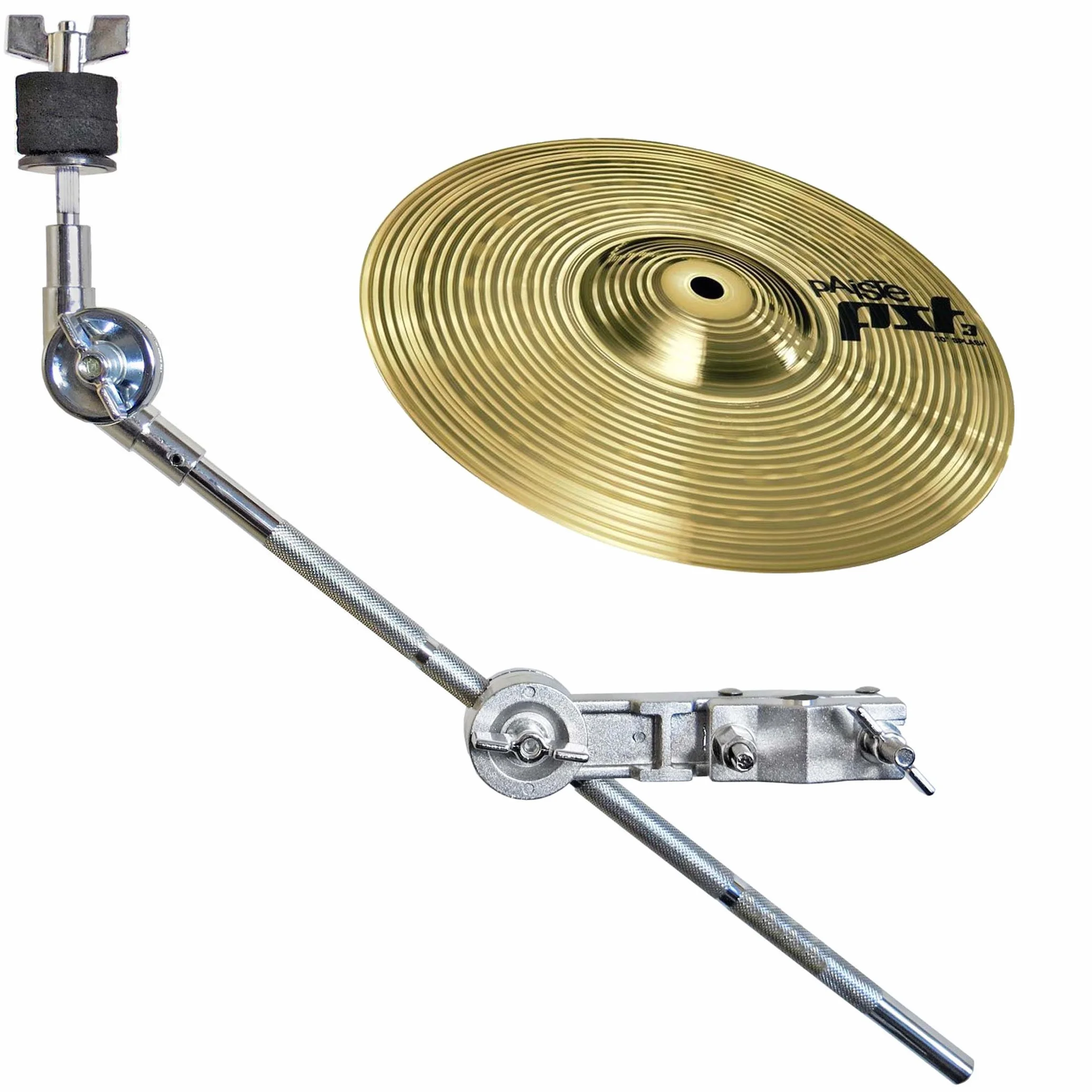 Paiste PST3 10'' Splash Becken + keepdrum HKC Galgen-Beckenarm