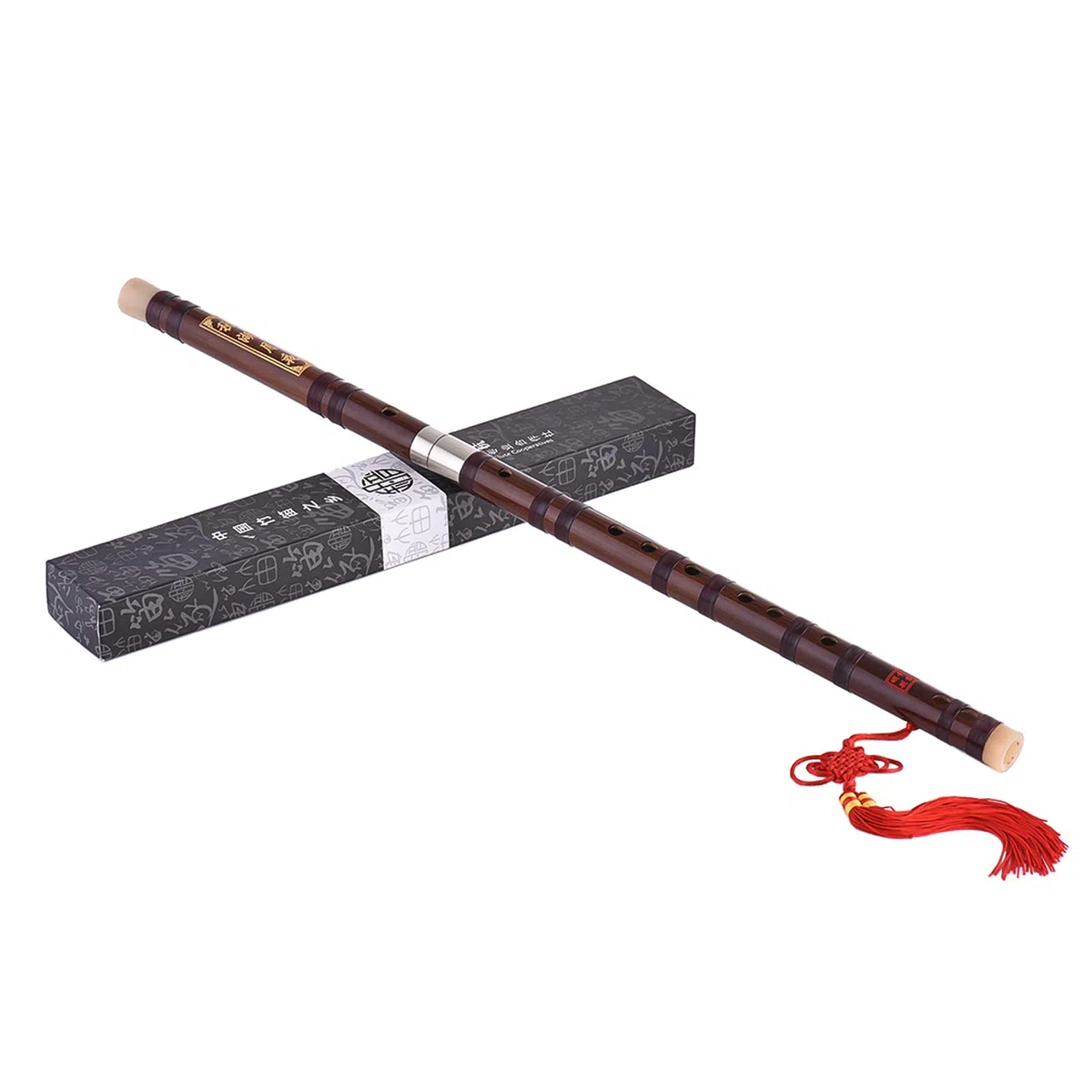 Pluggable Bitter-Bambusflöte, Dizi, traditionell, handgefertigt, chinesisches Musikinstrument, Tonart C, für Lernniveau, professionelle Leistung mit reinem melodischem Klang, einfach zu spielen
