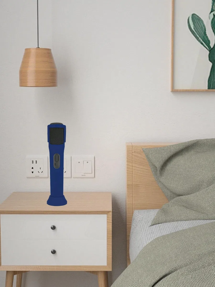 Silikon-Schutzhülle für JBL PartyBox kabelloses Mikrofon, stoßfest, staubdicht und wasserdicht, für sorgenfreie Verwendung überall, Schwarz und Blau, 2 Stück