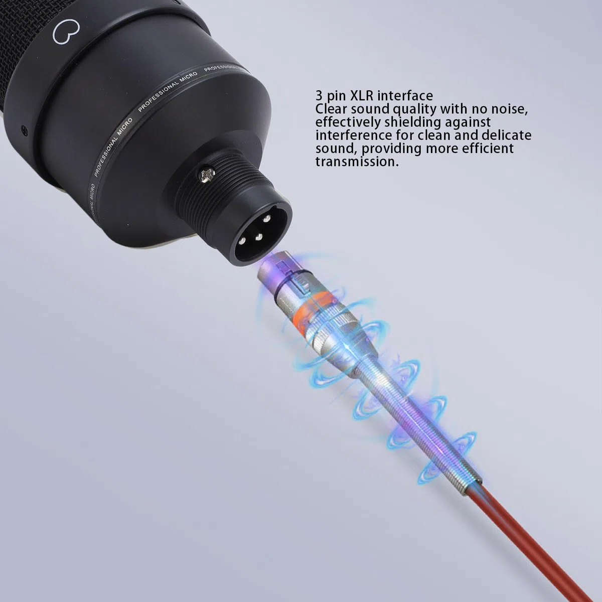 Mikrofon, XLR Kondensatormikrofon Großmembran Kondensator Studio Microphone mit Schockhalterung, XLR-Kabel und Windschutz für Podcasting, Streaming, Gaming, Aufnahmen