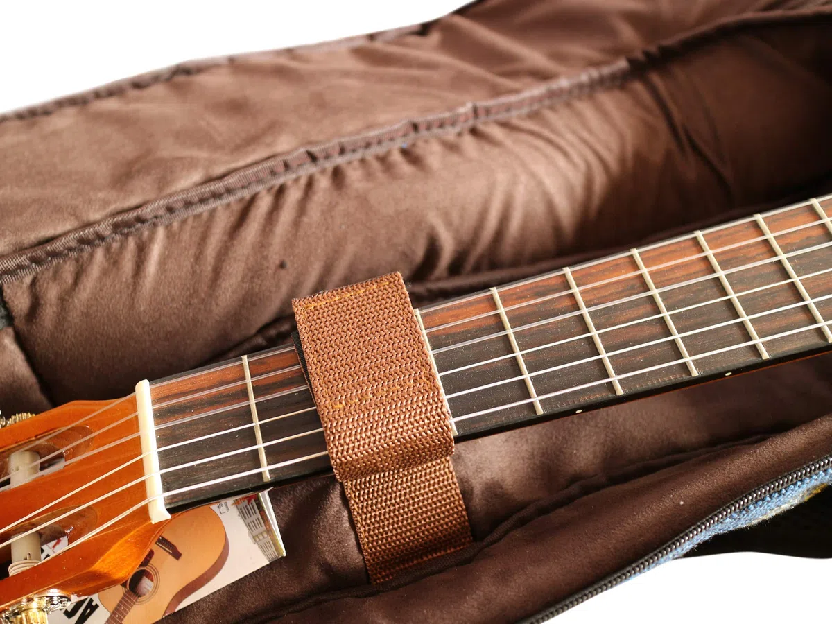 MUSIC FIRST Gepolsterter Gitarrenkoffer im Landhausstil, 91,4 cm, Reise-Gitarrentasche, 91,4 cm (91,4 cm) Gitarren-Rucksack (passend für 91,4-94 cm, 3/4 Junior-Gitarre, überprüfen Sie Foto Nr. 2 und