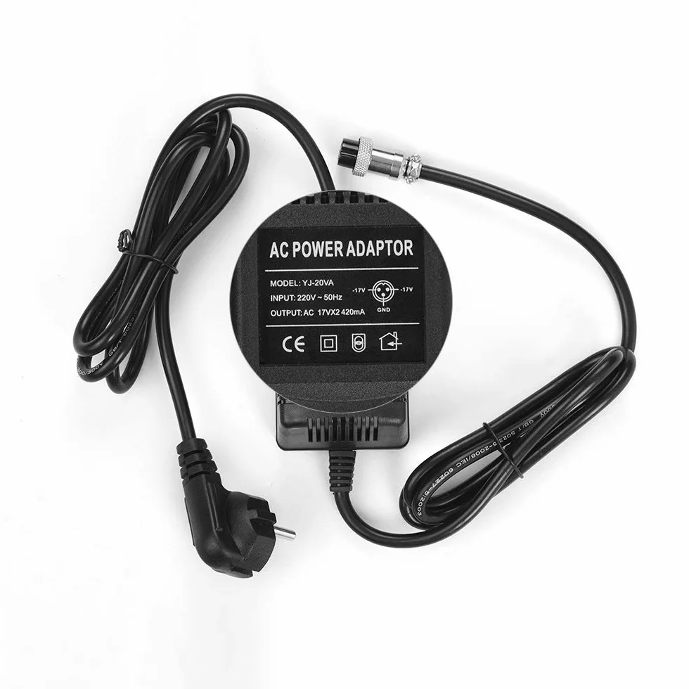 17V 420mA Mischpult Netzadapter AC Adapter 3-poliger Anschluss 220V Eingang EU Stecker für Yamaha F4/F7/6FX/MG82X