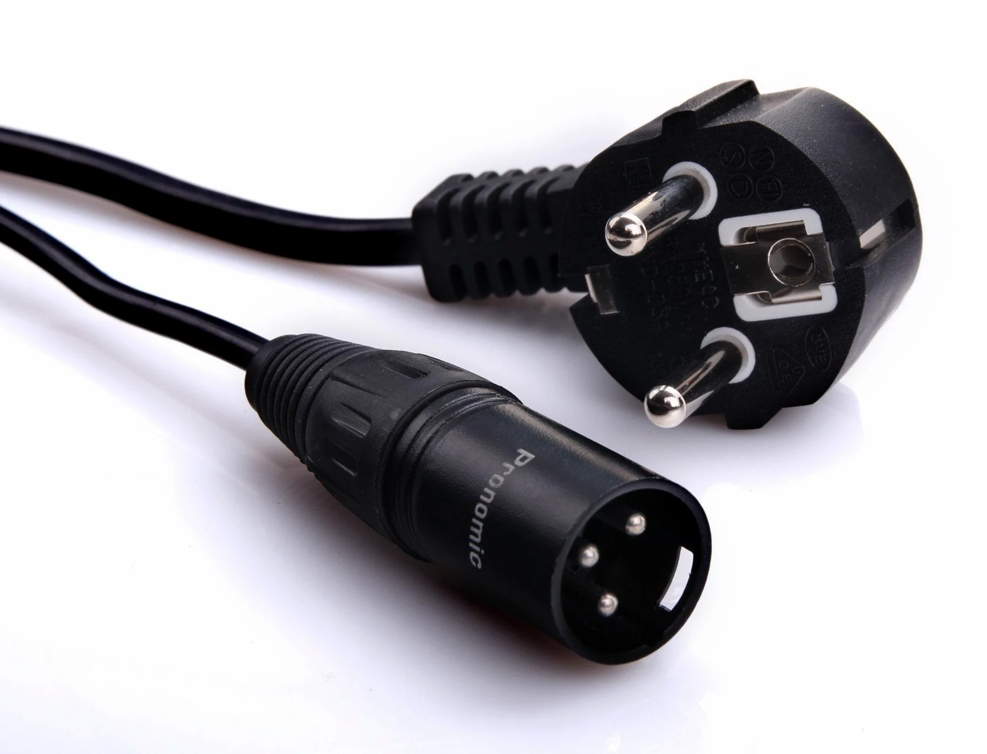 Pronomic Stage EUPPD-5 Hybridkabel Schuko/Powercon kompatibel + DMX 3-polig, 5m (ideal zur Verkabelung von Lichteffekten & Bühnenbeleuchtung)