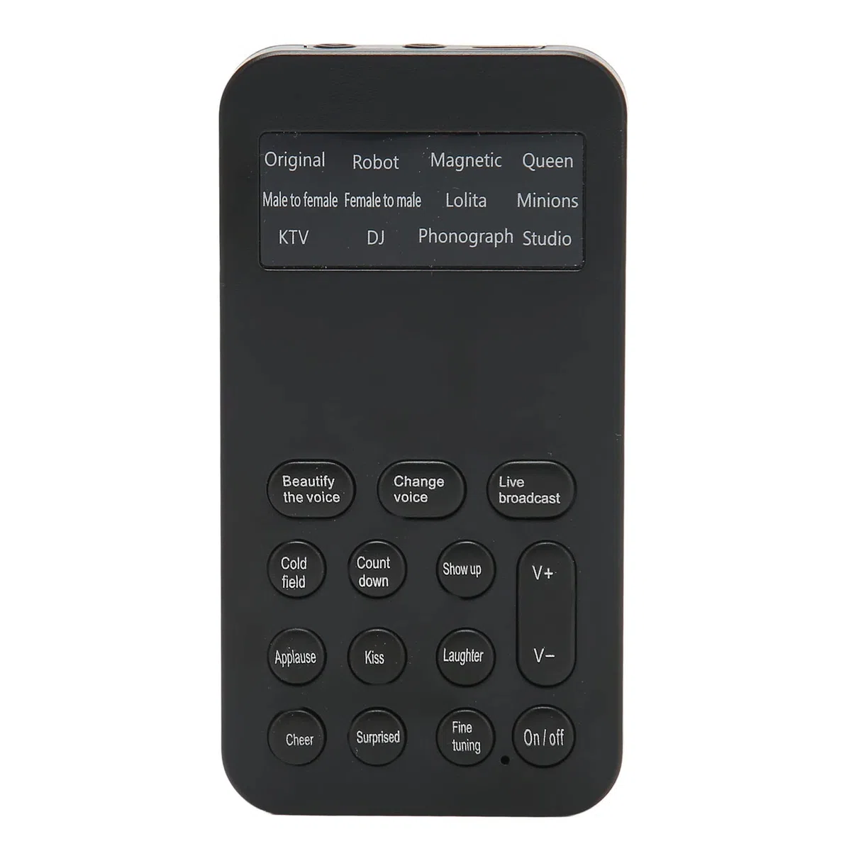 Stimmenverzerrer, Voice Changer mit 8 Soundeffekten + 8 Sprachwechslern zum Anrufen, Spielen und Singen, kompatibel mit Mobiltelefonen, Computern, Tablets