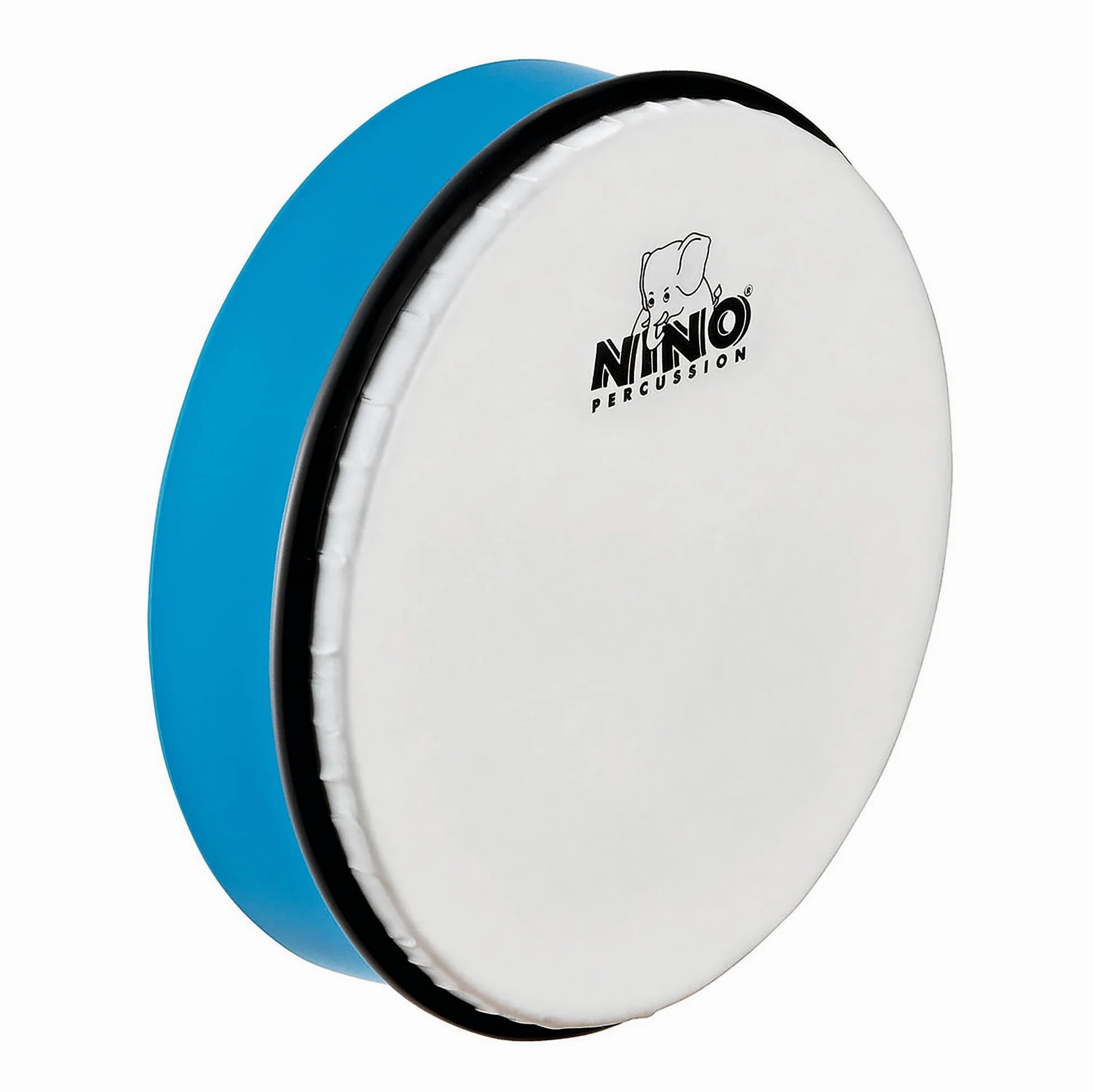 Nino Percussion Hand Drum Instrument - Mittelgroße Handtrommel für Kinder ab 3 Jahren - Durchmesser 8 Zoll (ca. 20 cm) - Kunststoff, Blau (NINO45SB)
