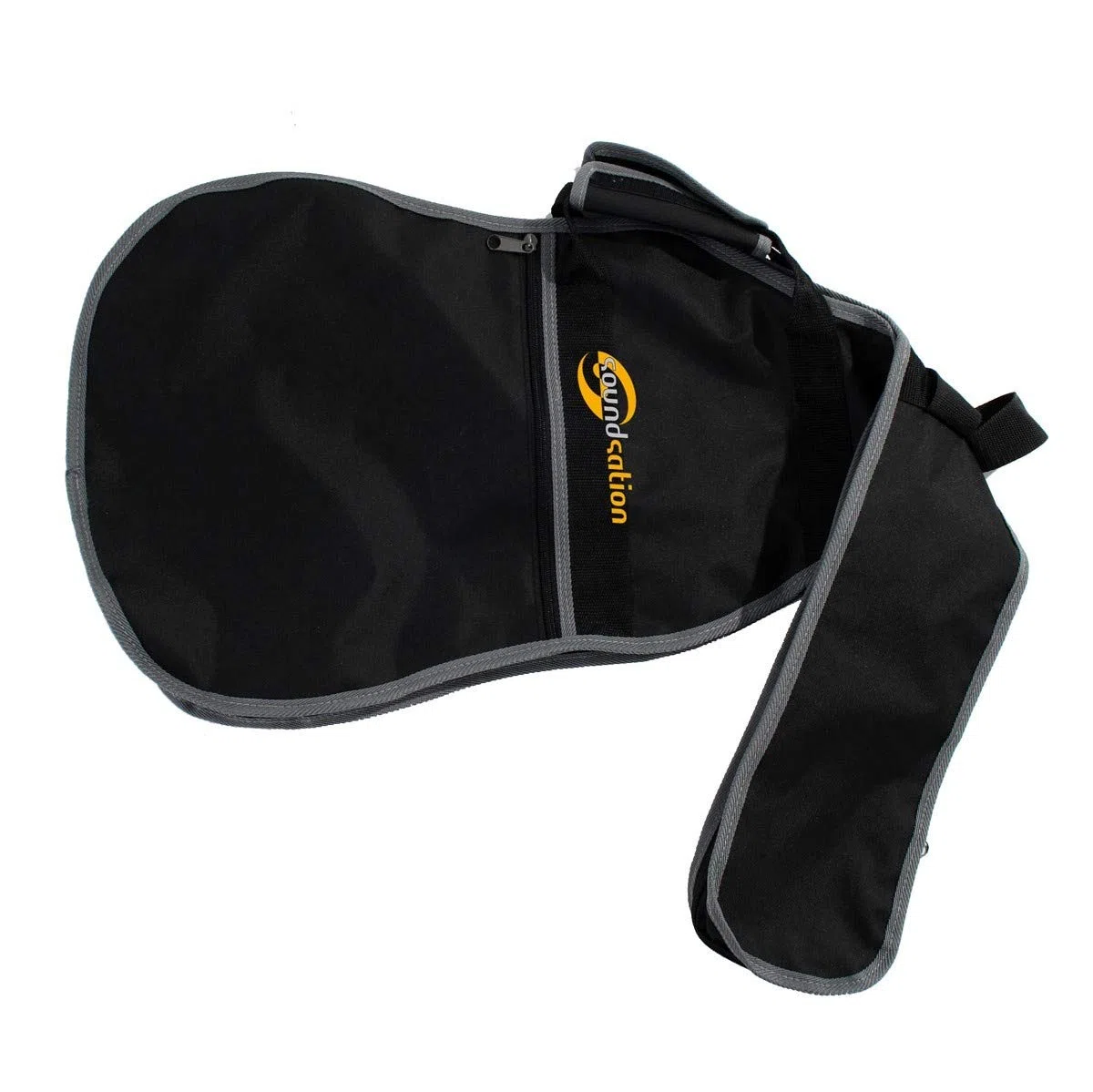 Soundsation SBG-10-EB Gigbag für E-Bassgitarre - verstellbare Gurte, ergonomischer Griff, Fronttasche, schwarz/grau