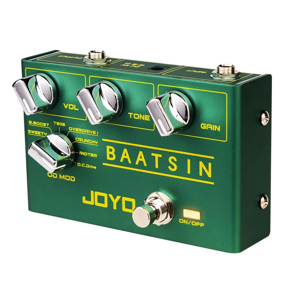 JOYO Pure Analog Overdrive und Distortion Multieffektpedal R Series mit 8 OD/DS Sounds für E-Gitarre (Baatsin R-11)
