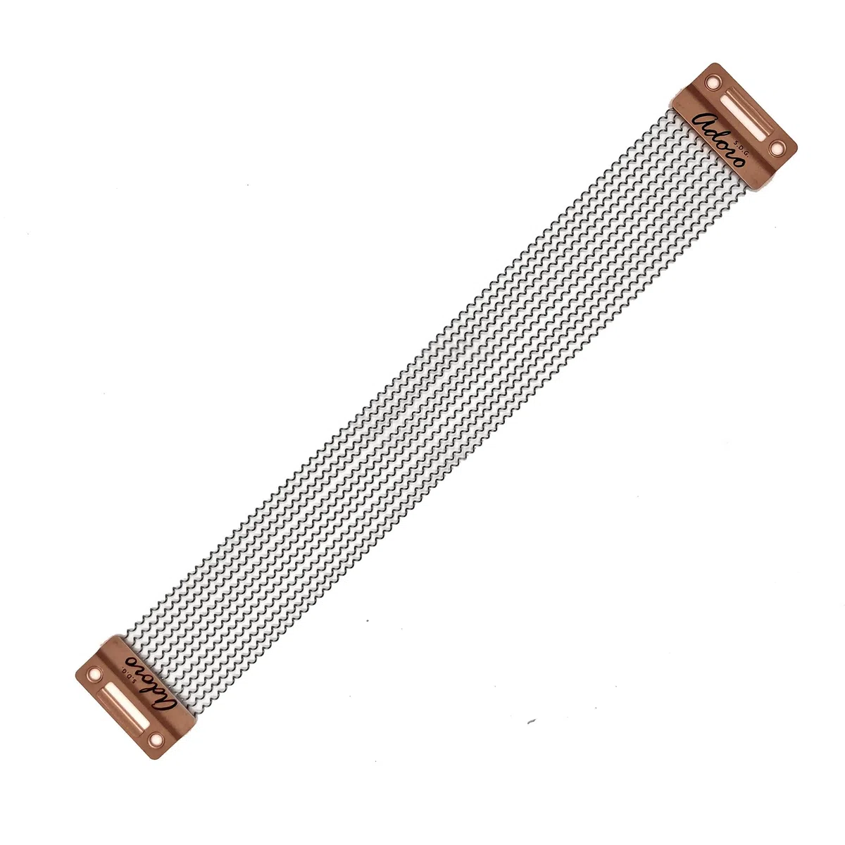 13" 12er Adoro Vintage Custom Wire -Phosphor Bronze Snareteppich mit 12 Drähten für reduzierte Lautstärke und weniger Mitrascheln, 1 Set