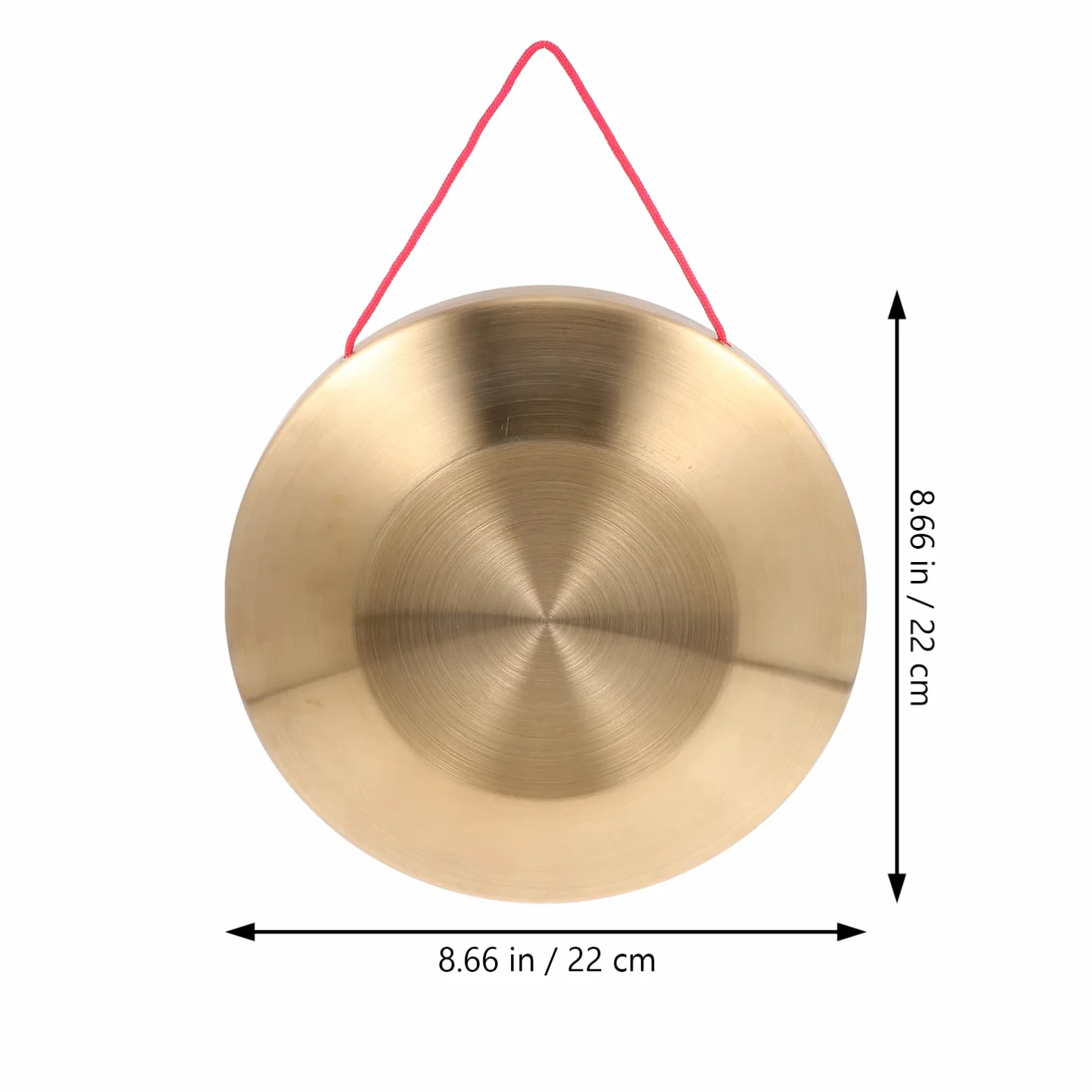 Generic Gong mit Schlägel, 22 cm Tam Tam Gong Traditionelles Chinesische Percussion Instrument, Kupfer Dekorative Chau- Gong für Zuhause, Büro