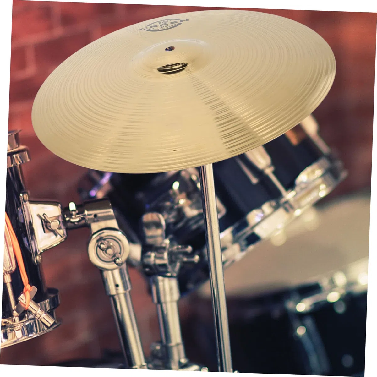 Vaguelly 16 Zoll Crash Cymbals, Messing Schlagzeug Becken für Anfänger Schüler, 40 cm