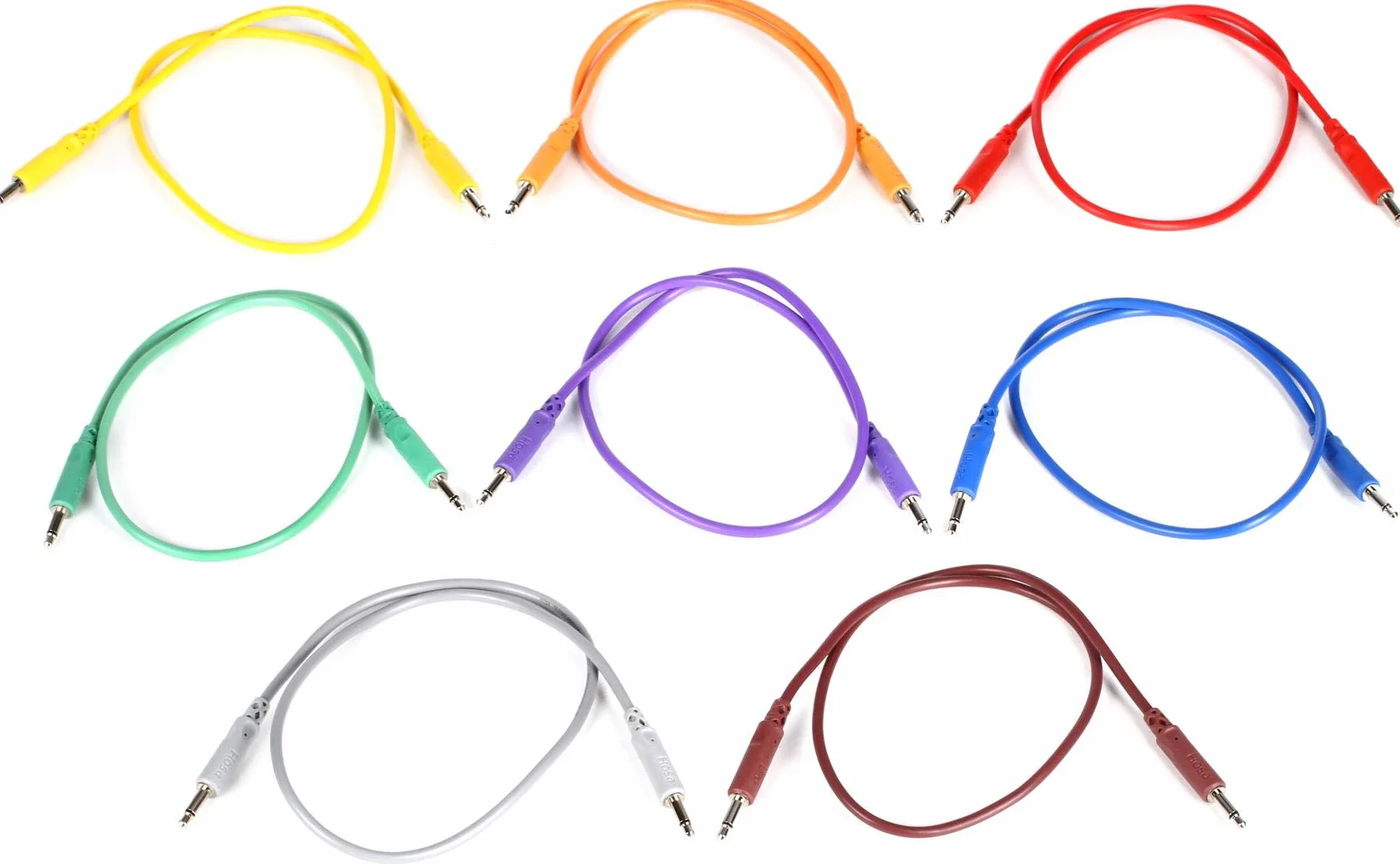 Hosa CMM-845 Patchkabel Set 40cm 3,5mm Miniklinke 8 Farben