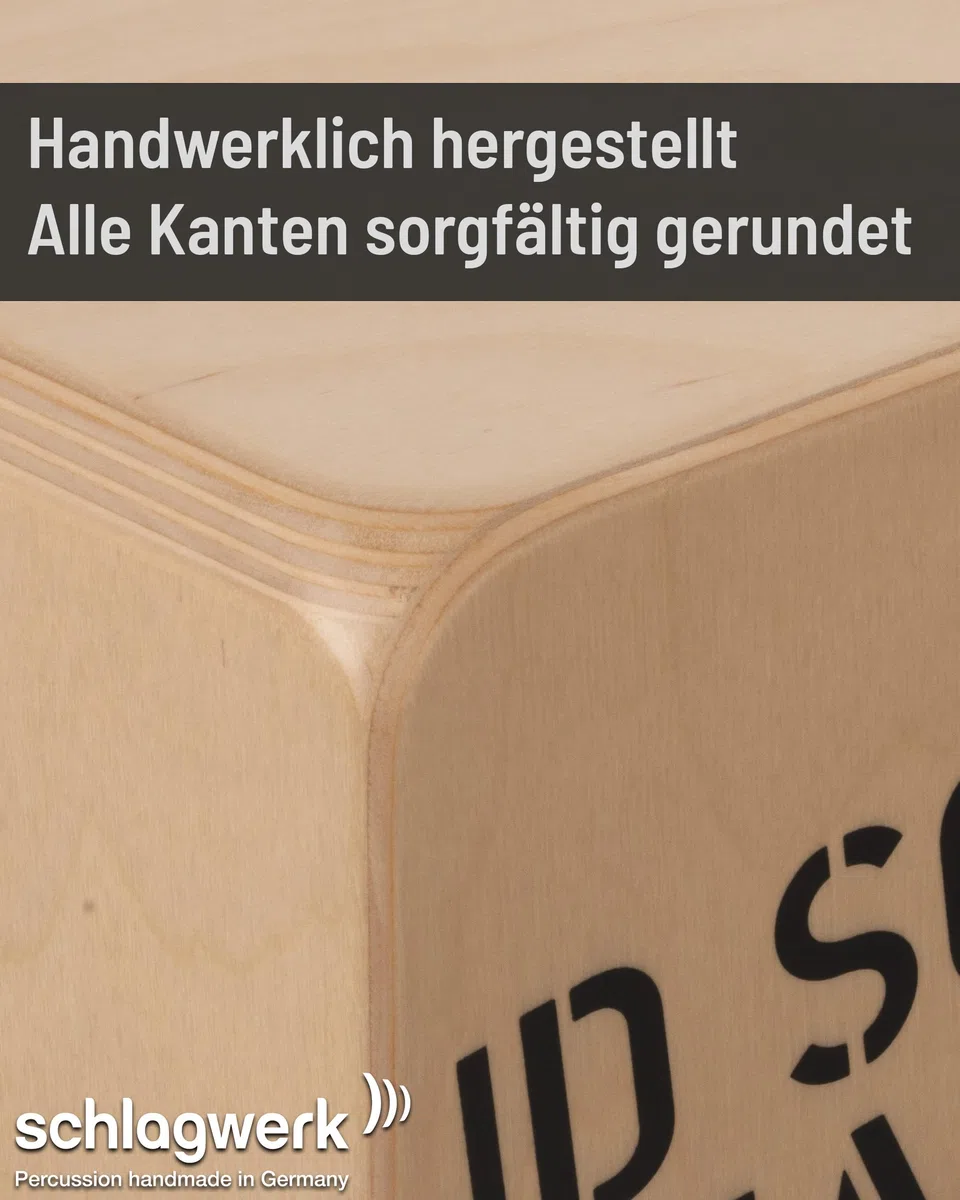Schlagwerk CP400SB Star Box Kids Cajon - Cajon Instrument speziell für Kinder und kleine Trommler - Musikinstrument Schlagzeug für Kinder mit Snare 24 x 24 x 36 cm - Made in Germany