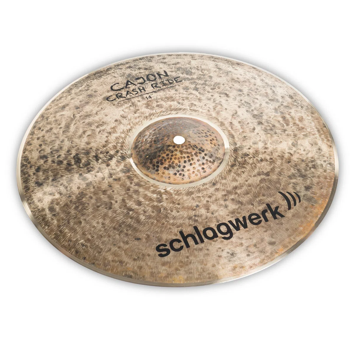 Schlagwerk CCR14 Crash-Ride-Becken - 14" Zoll - Spielbar mit der Hand, Rods, Sticks und Brushes - kleines Crash/Ride, toller Sound - Handarbeit!
