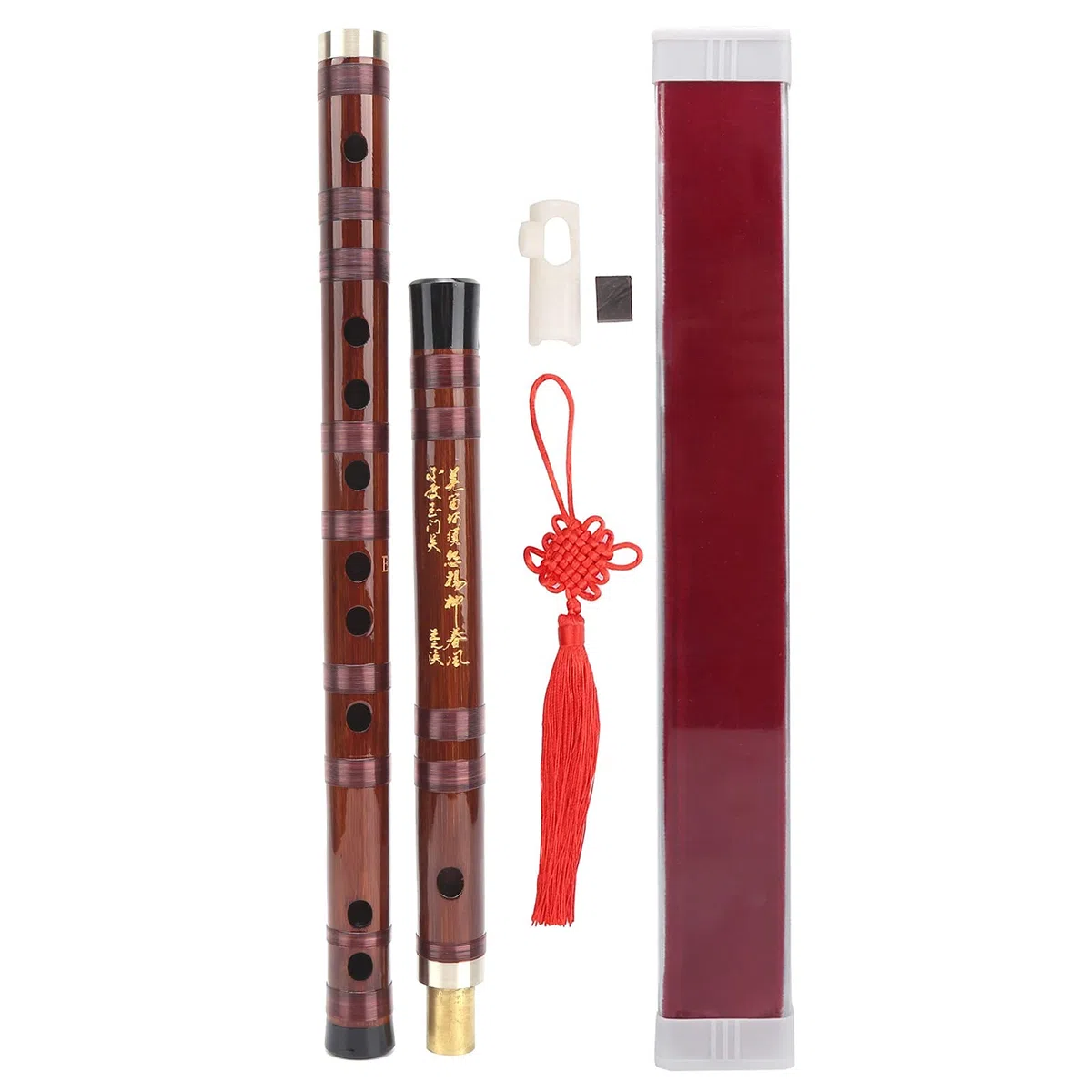 Bambusflöte Traditionelles Flötenset Trocken Bitter Dizi E clé Blasinstrument Traditionelles Dizi Instrumenten Set Chinesisches Musikinstrument ZD 02