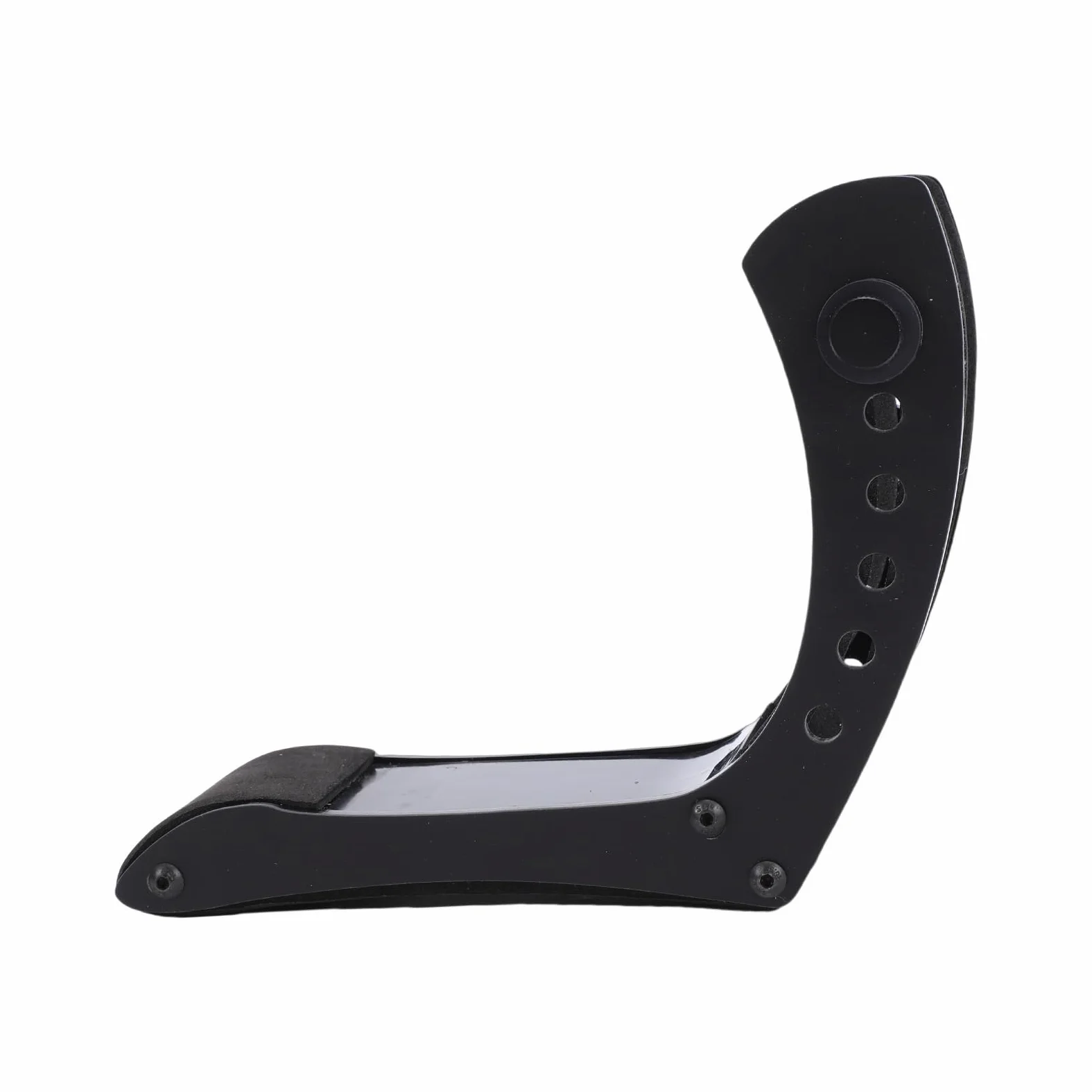 E-Gitarren-Stützständer, Stabile Acryl-Klemme, 6-fach Höhenverstellbarer Halter für 35–55 Mm Beinstütze, Universeller Bodenständer für E-Gitarristen (BLACK)
