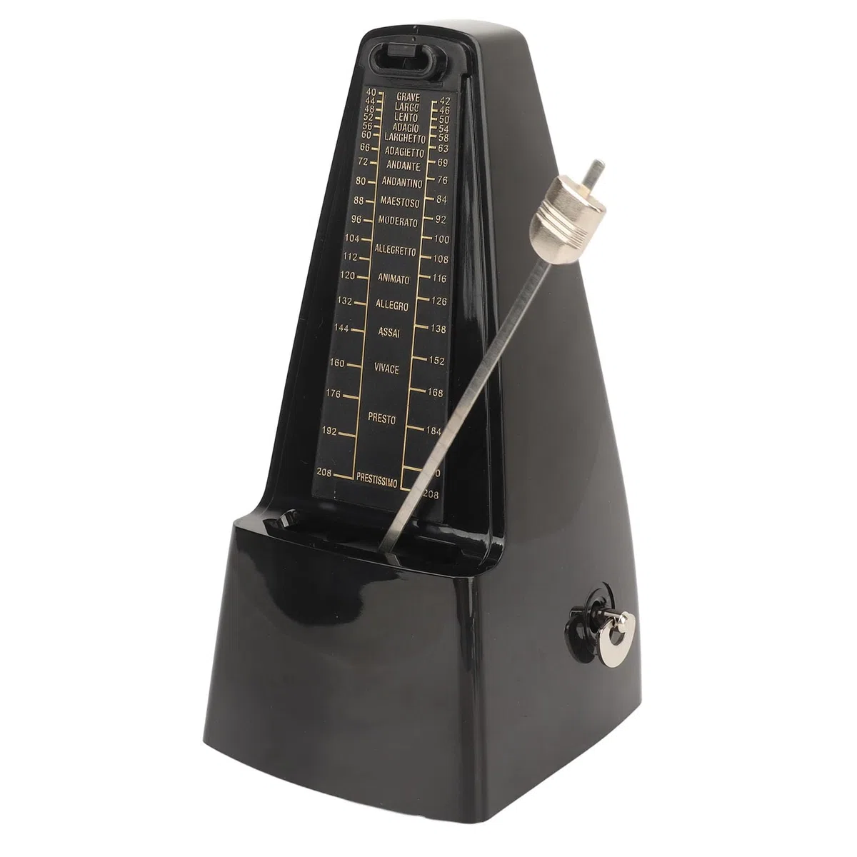 Kunststoffstahlkern Mechanischer Metronom Hohe Härte Absschale 40~208 Beats Range Auswahl 0, 2, 3, 4, 6, Leicht zu üben mit Klavier Geigengitarrenbass